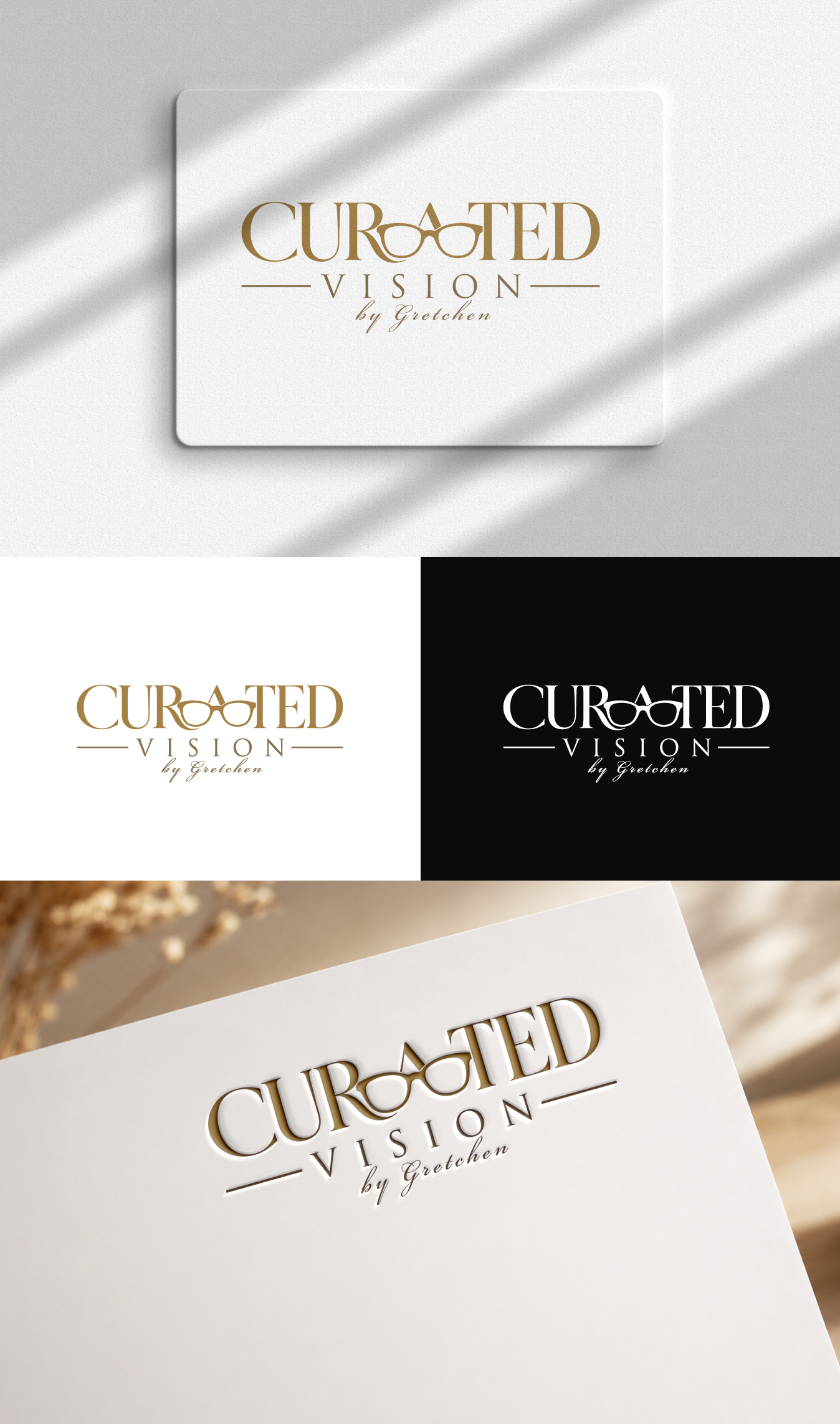 Logo Design by Oliver_Design for Curated Vision by Gretchen | Design #37713326