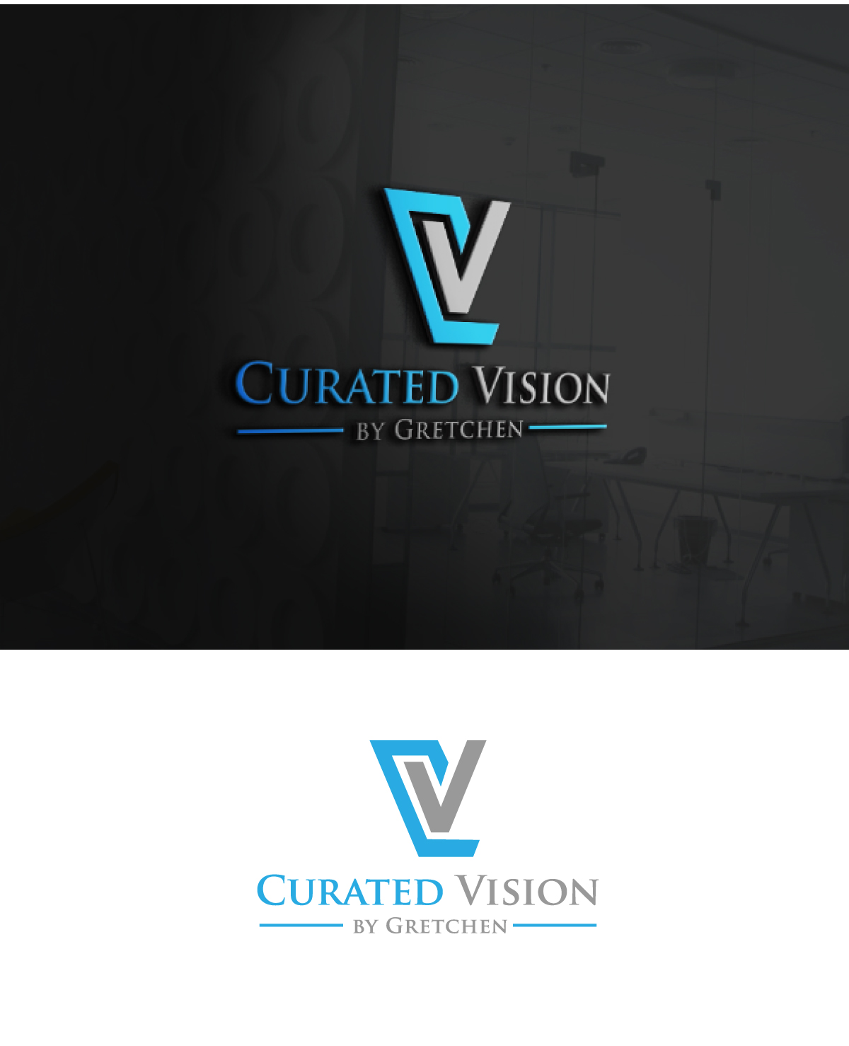Logo Design by JMN Signatures for Curated Vision by Gretchen | Design #37714704