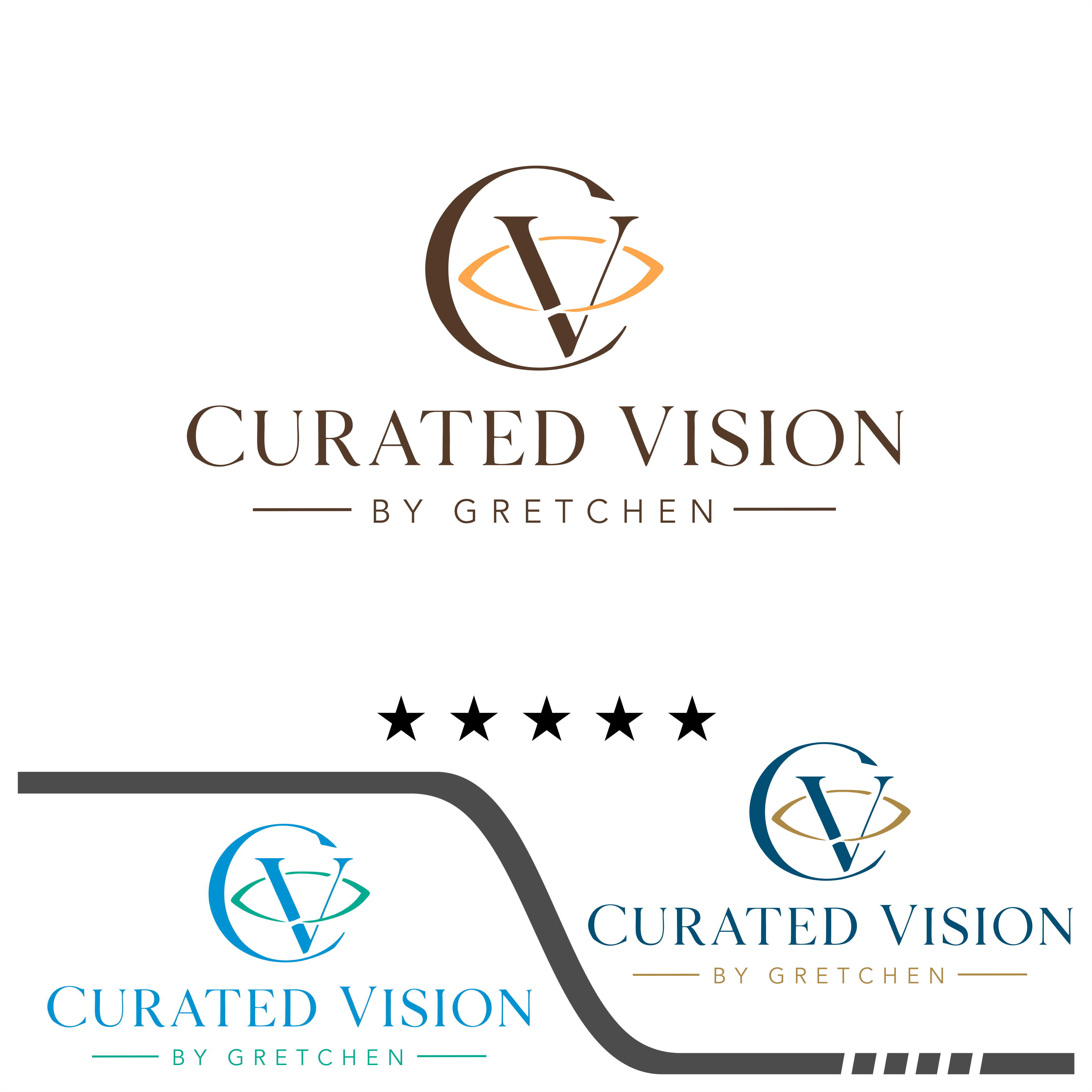 Logo Design by Giga Rizky for Curated Vision by Gretchen | Design #37725696