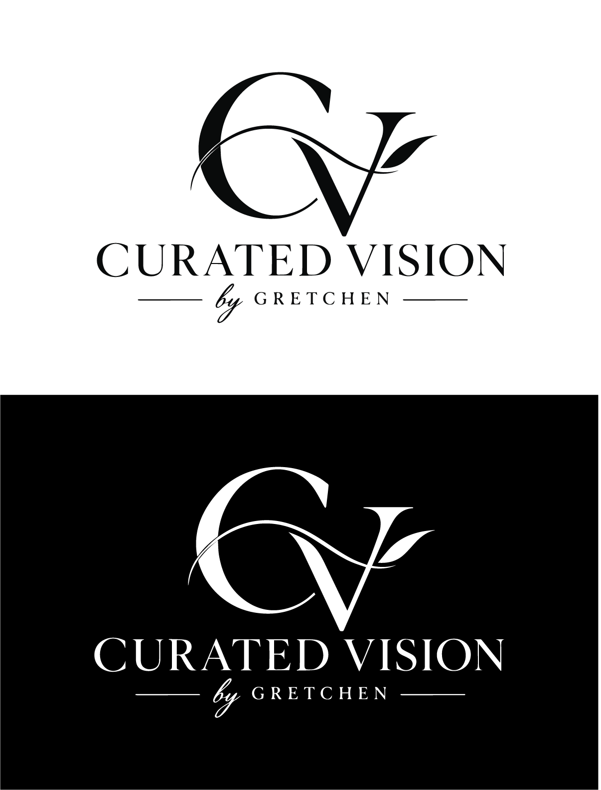 Logo Design by Md.Rahidesign for Curated Vision by Gretchen | Design #37724371