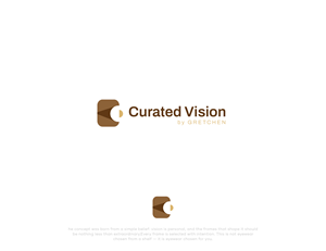 Logo Design by JuniorDesigns for Curated Vision by Gretchen | Design: #37715139