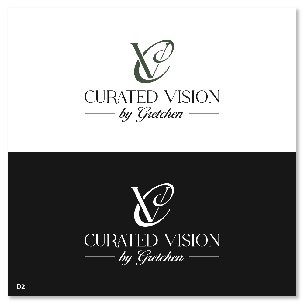 Logo Design by Sujit Banerjee for Curated Vision by Gretchen | Design #37715729