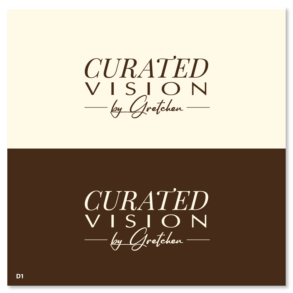 Logo Design by Sujit Banerjee for Curated Vision by Gretchen | Design #37715730