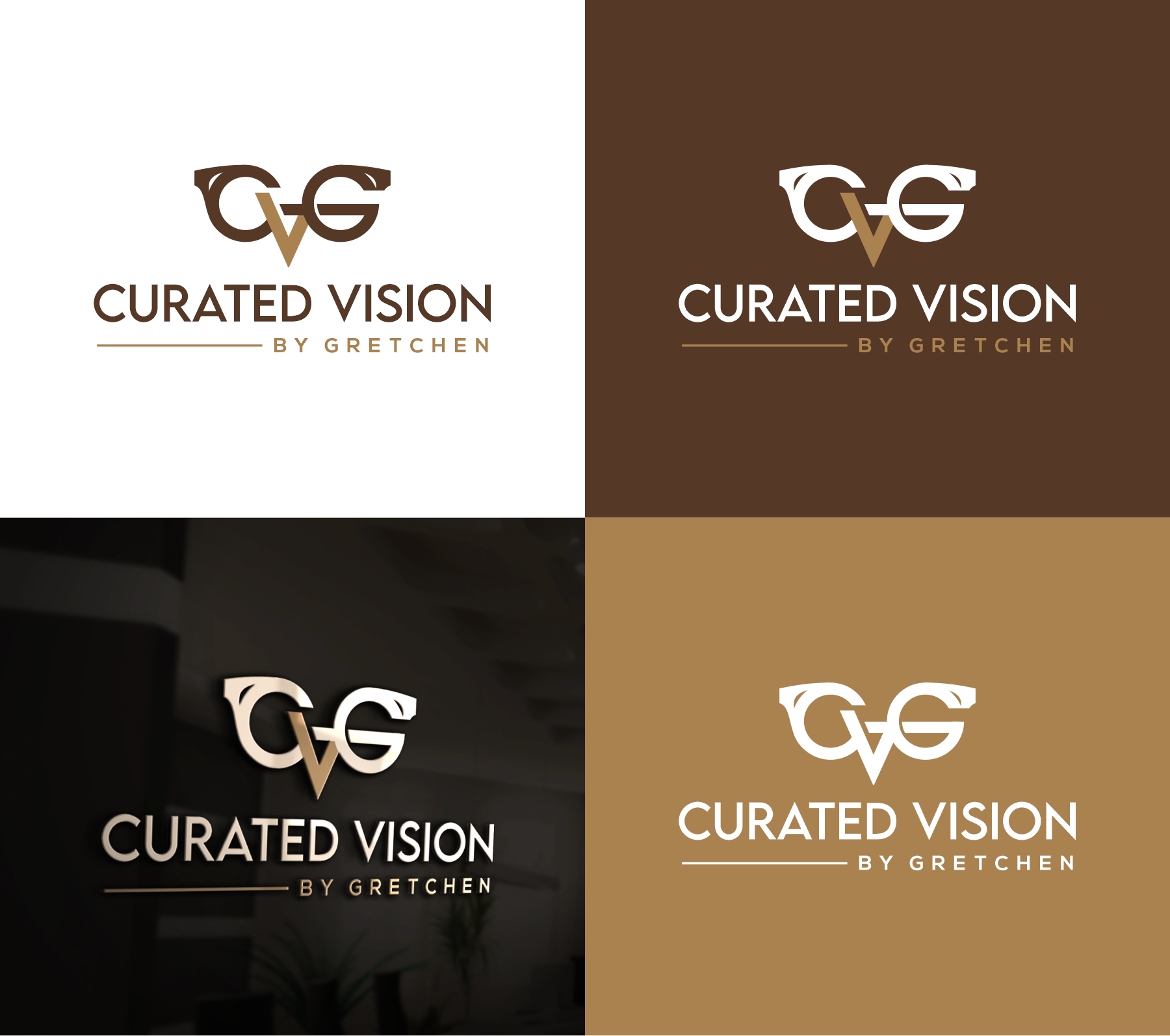 Logo Design by debdesign for Curated Vision by Gretchen | Design #37722818