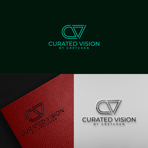 Logo Design by 4tech services for Curated Vision by Gretchen | Design: #37721953