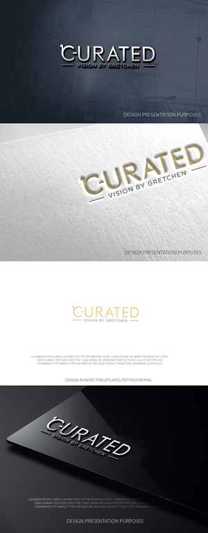Logo Design by zebronicgraphic for Curated Vision by Gretchen | Design: #37716050