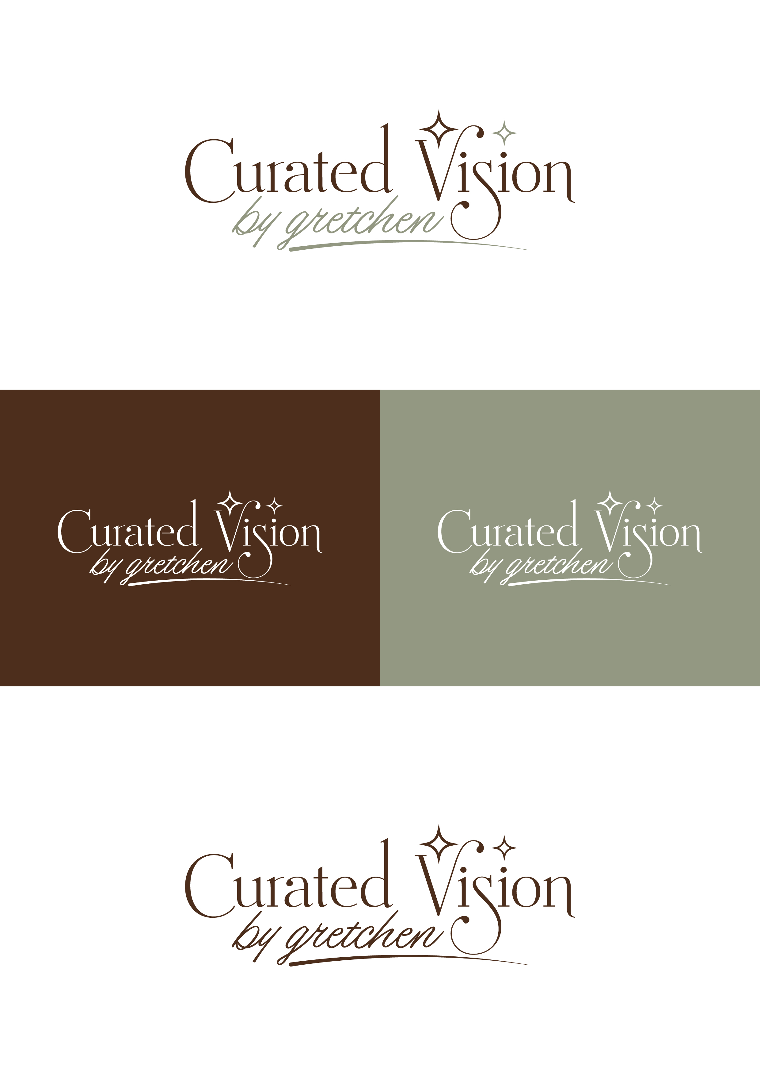 Logo Design by Maxo-Biz for Curated Vision by Gretchen | Design #37713844