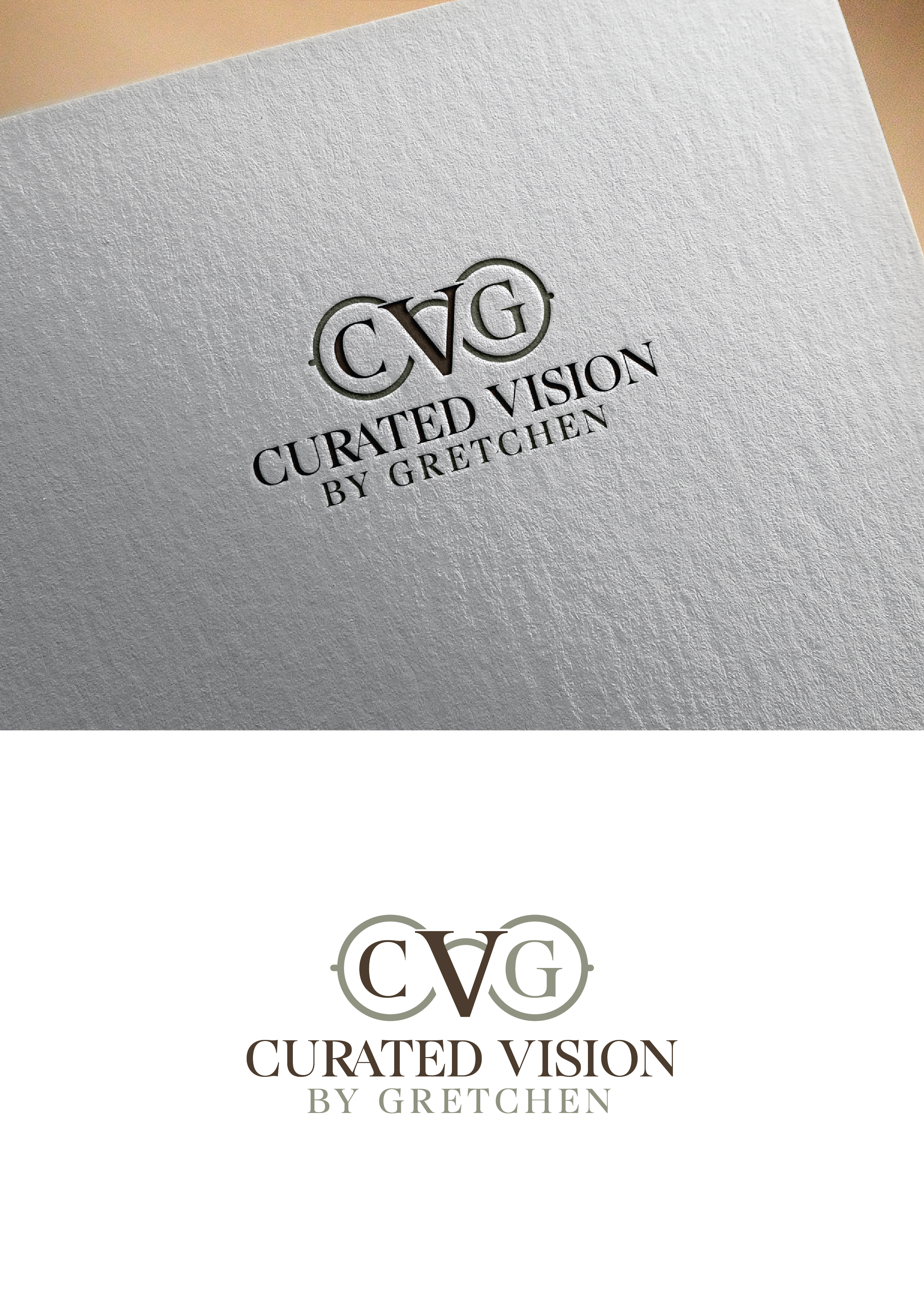 Logo Design by Maxo-Biz for Curated Vision by Gretchen | Design #37713846