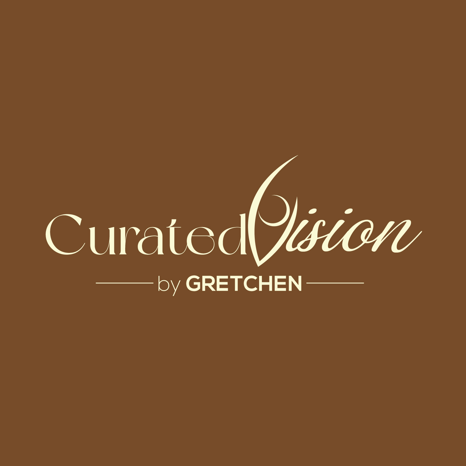 Logo Design by geni for Curated Vision by Gretchen | Design #37721948