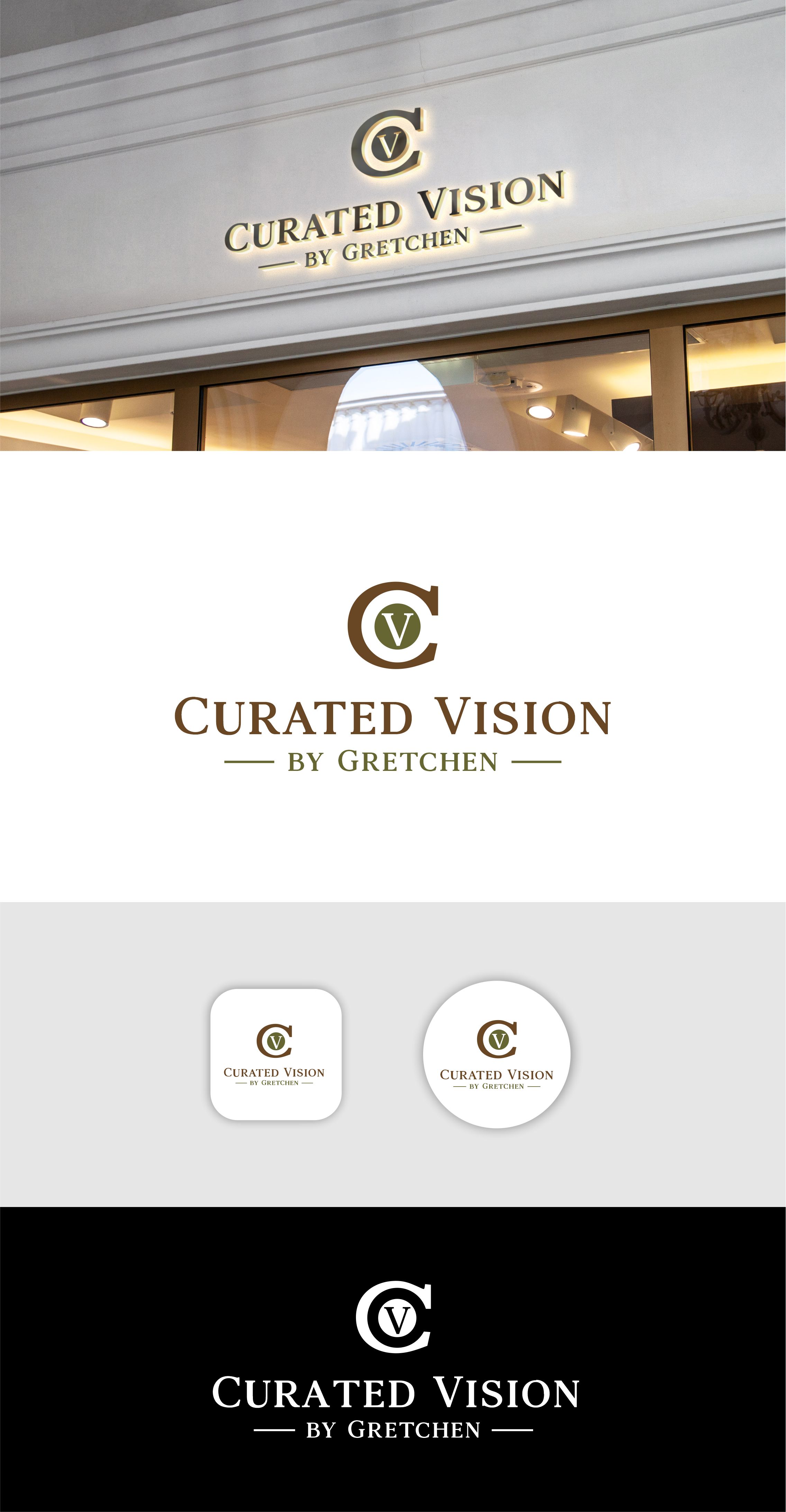 Logo Design by RAN MEI JS for Curated Vision by Gretchen | Design #37712481