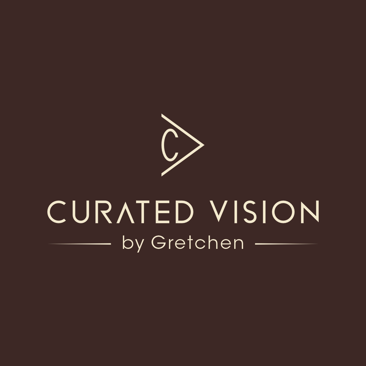 Logo Design by Ashani Bhattacharya for Curated Vision by Gretchen | Design #37716417