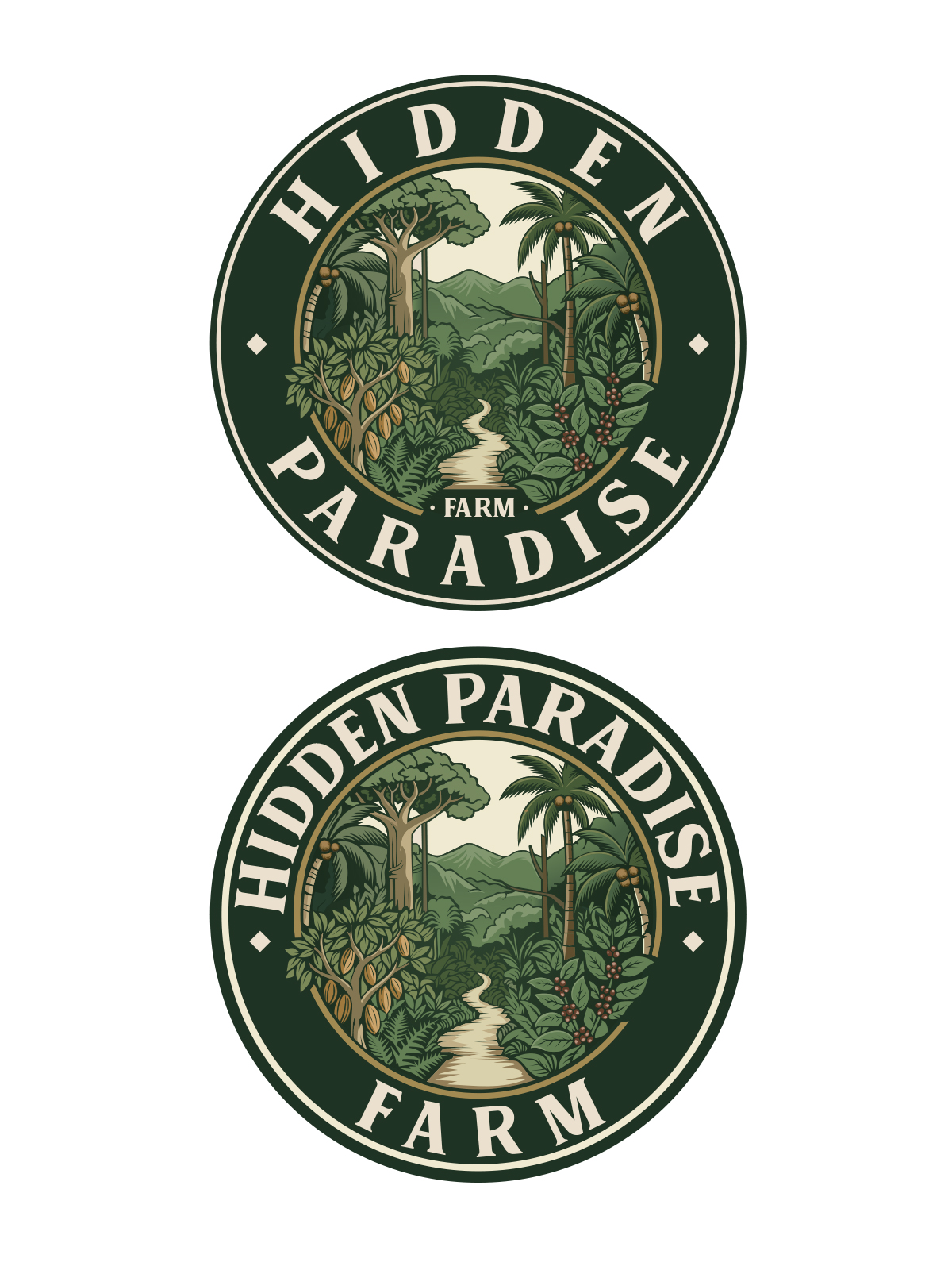 Logo Design by StudioD™ for Hidden Paradise Farm | Design #37721170