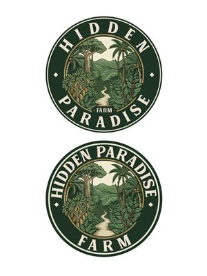 Logo Design by StudioD™ for Hidden Paradise Farm | Design: #37721170