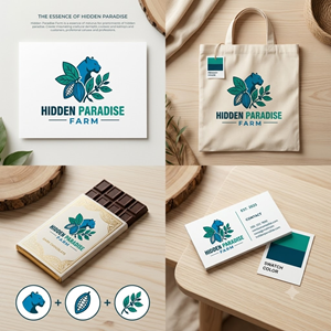 Logo Design by Dezinerwings for Hidden Paradise Farm | Design: #37732963