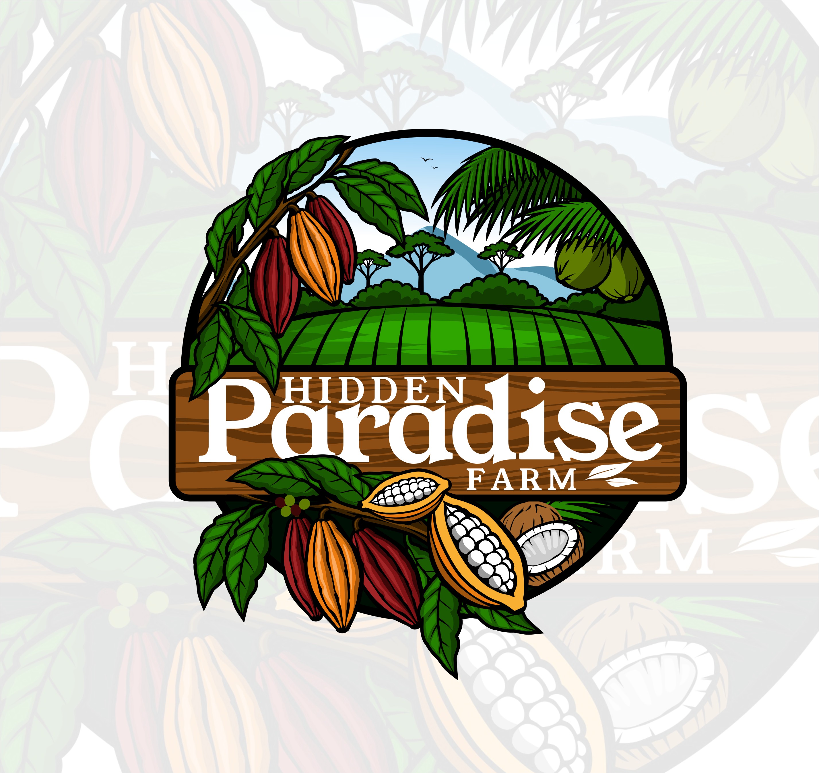 Logo Design by rgb01 for Hidden Paradise Farm | Design #37730079