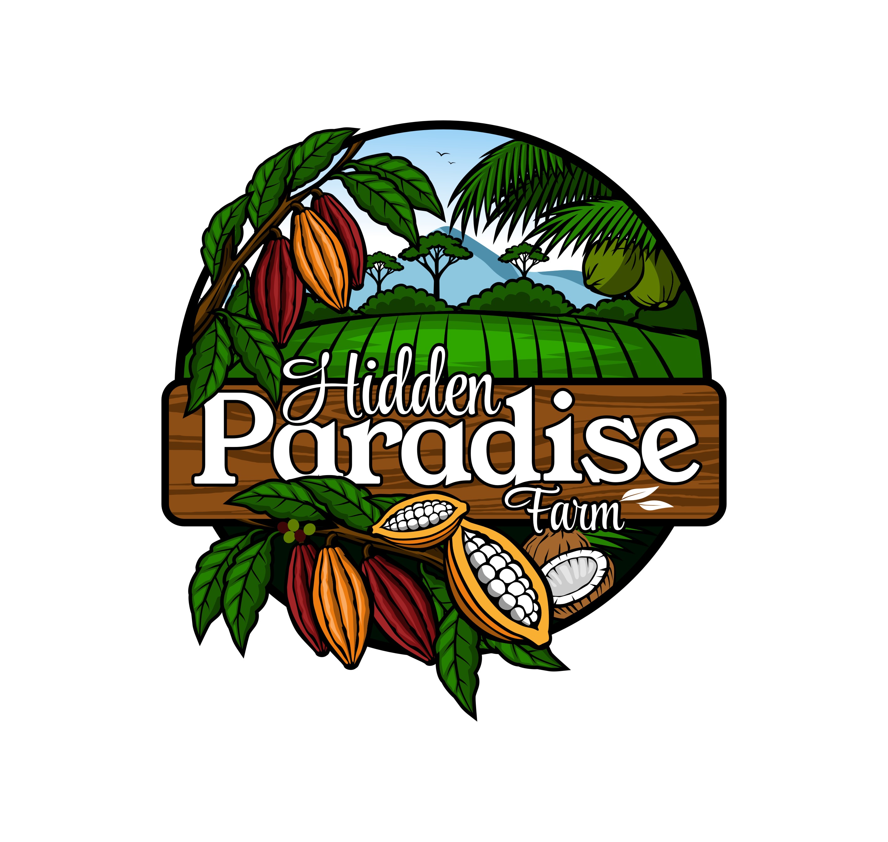Logo Design by rgb01 for Hidden Paradise Farm | Design #37732850