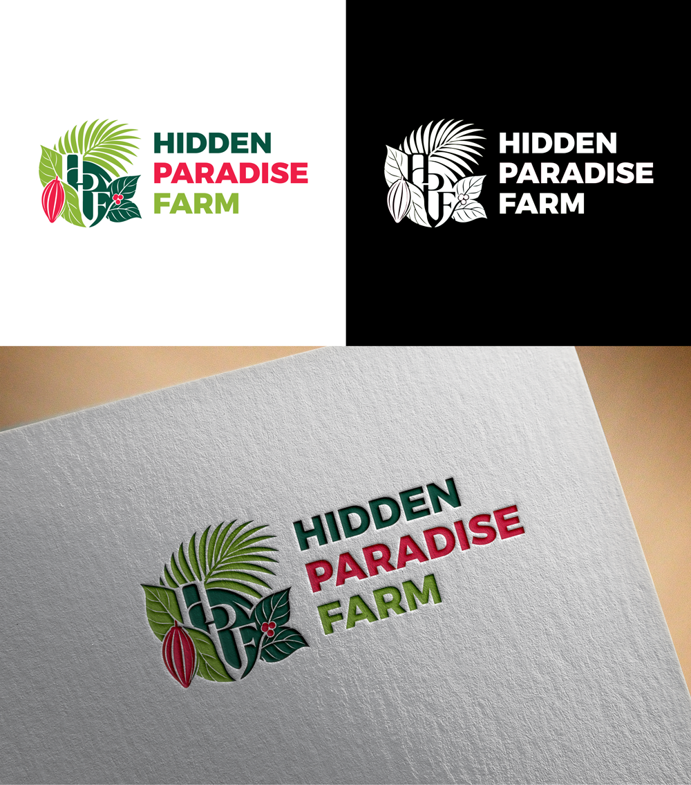 Logo Design by RA-bica for Hidden Paradise Farm | Design #37716068