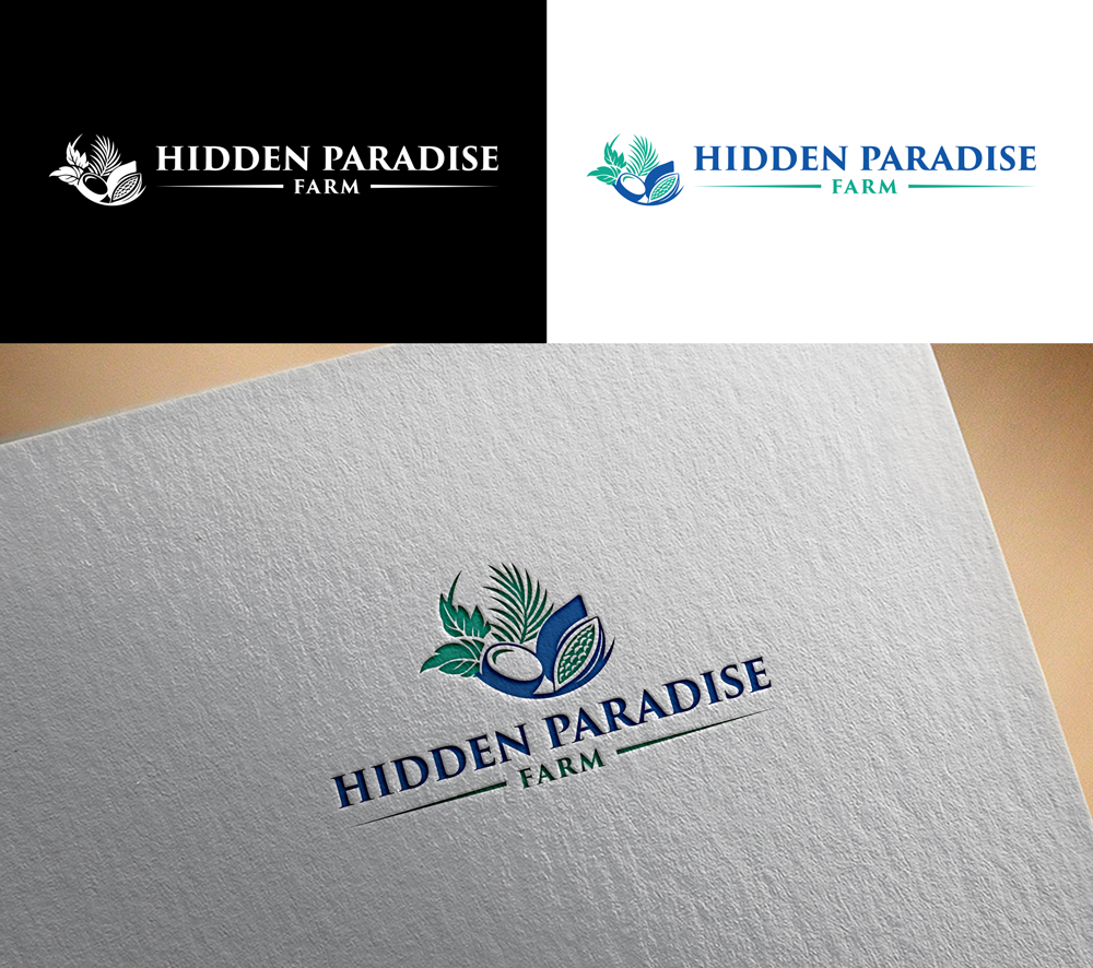 Logo Design by RA-bica for Hidden Paradise Farm | Design #37716445
