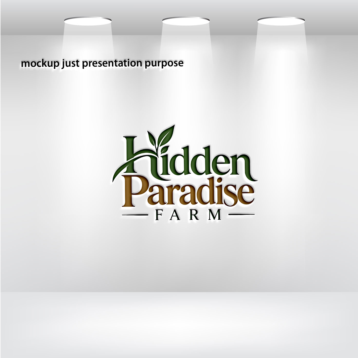 Logo Design by Pixel Signature for Hidden Paradise Farm | Design #37714336