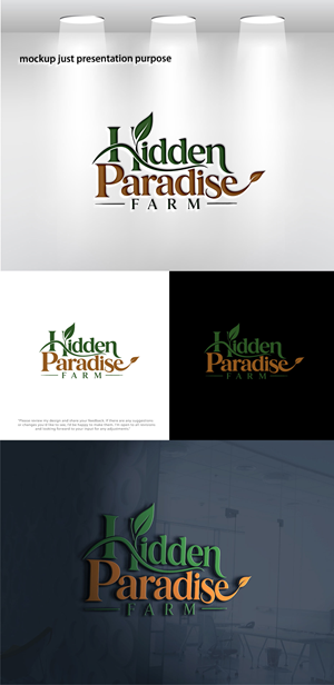 Logo Design by Pixel Signature for Hidden Paradise Farm | Design: #37714337