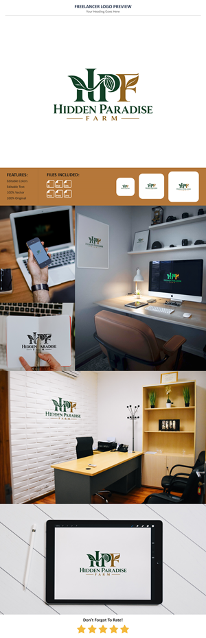 Logo Design by Pixel Signature for Hidden Paradise Farm | Design: #37716935