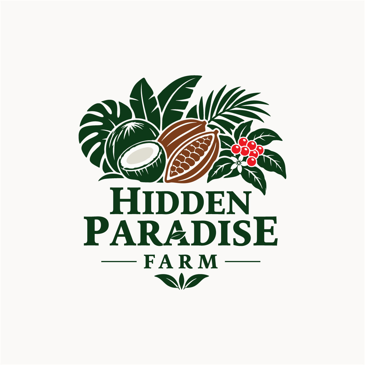 Logo Design by McFadden Design for Hidden Paradise Farm | Design #37730893