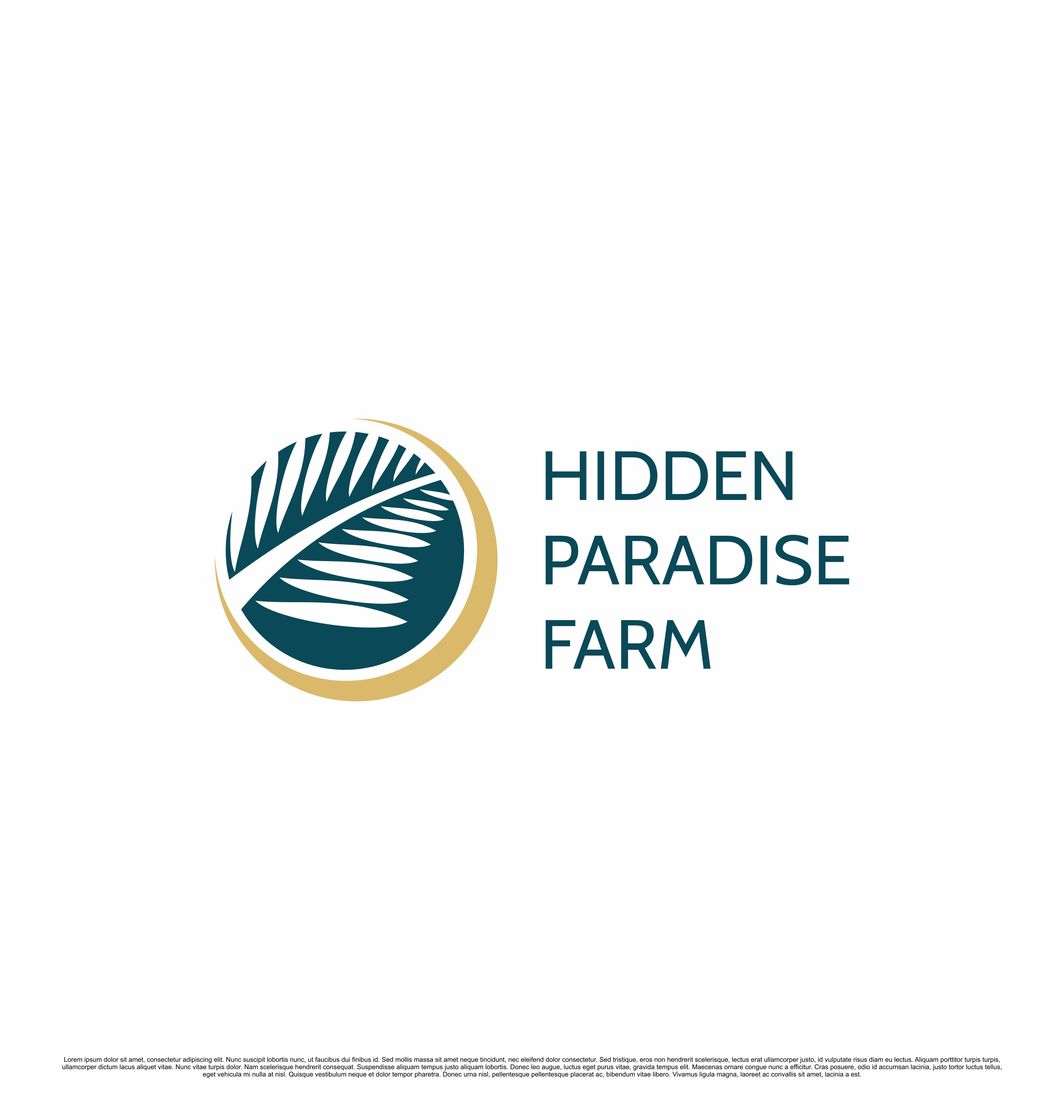 Logo Design by kebusibud for Hidden Paradise Farm | Design #37715785