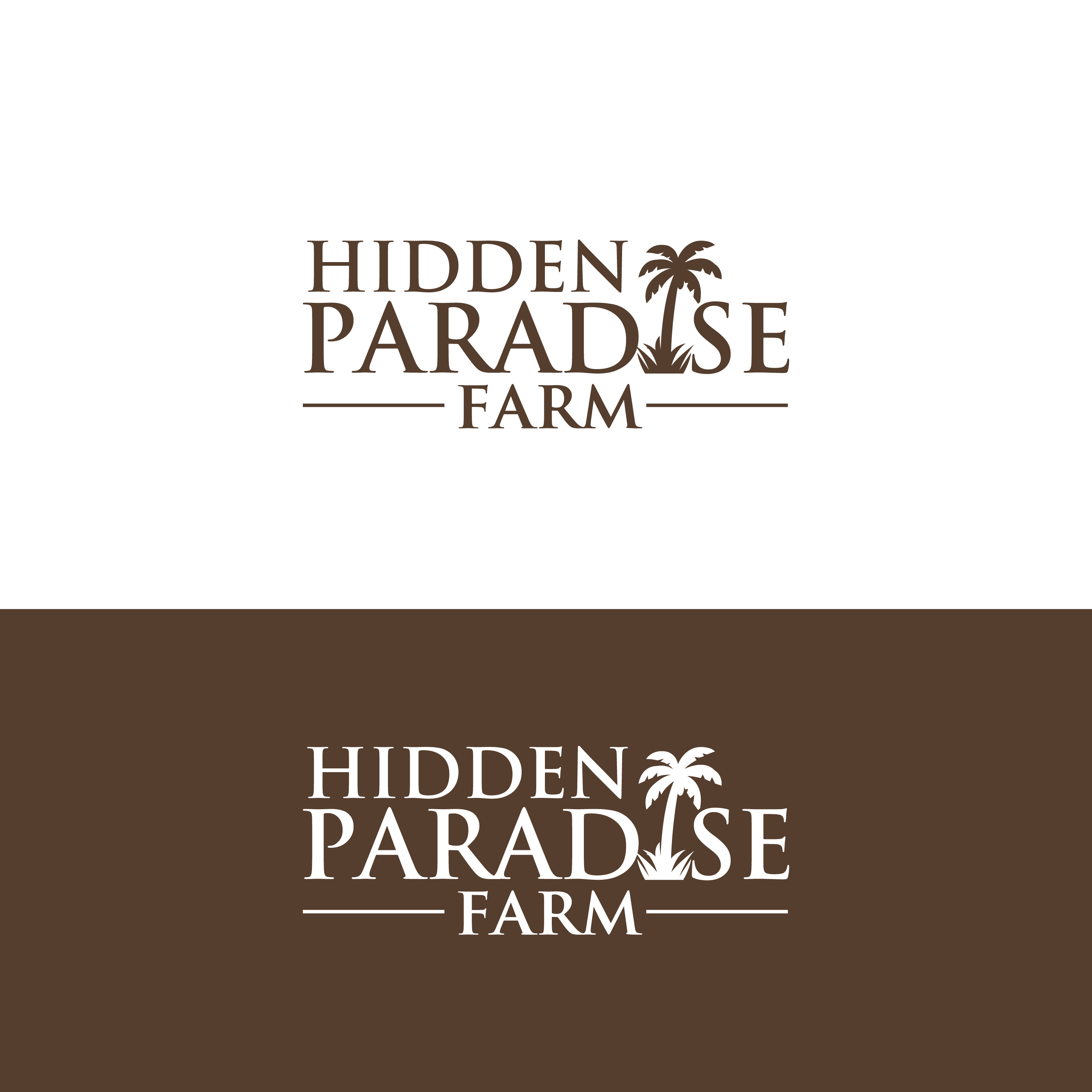 Logo Design by M Art & Design for Hidden Paradise Farm | Design #37716693