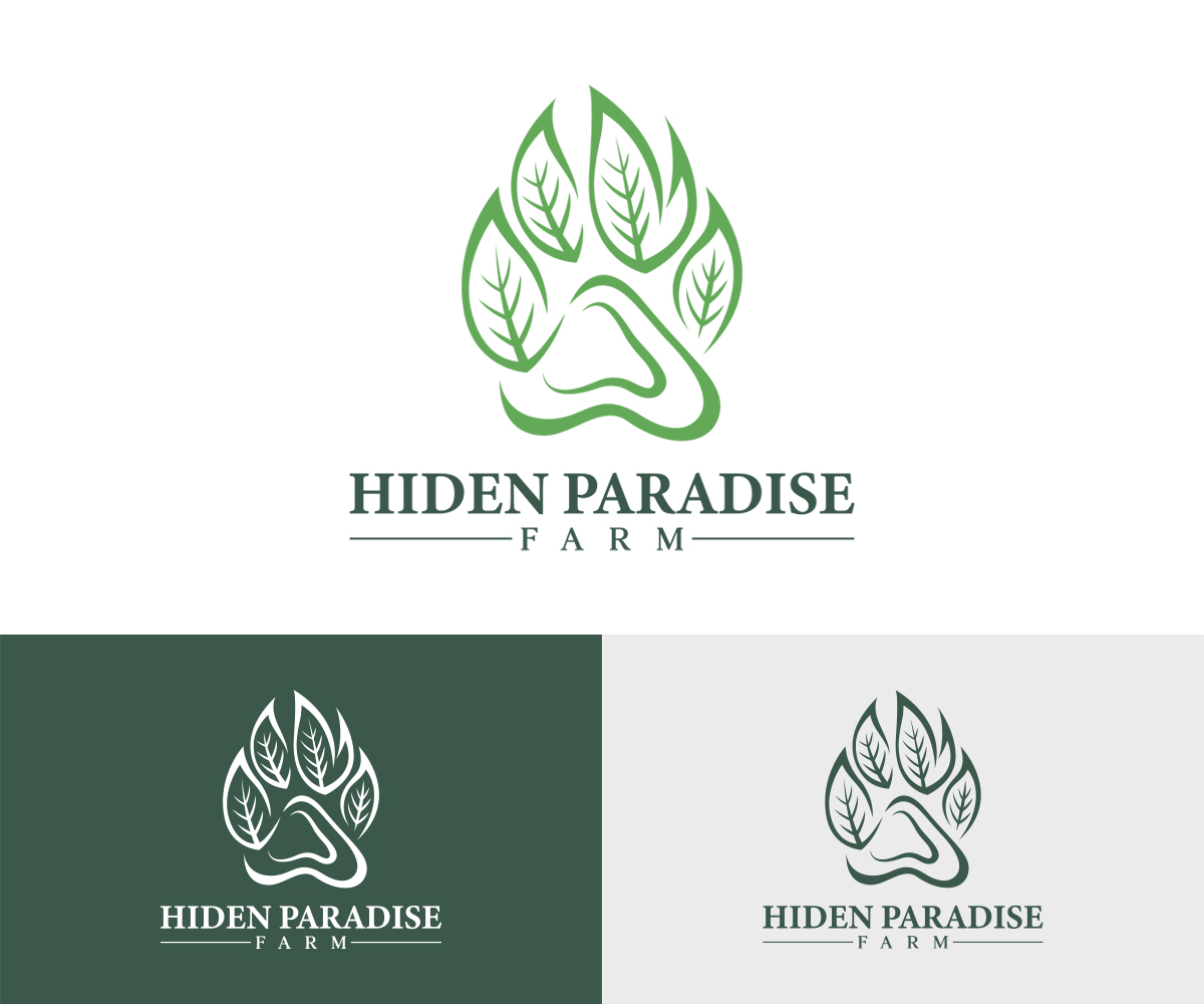 Logo Design by Alf Mozara for Hidden Paradise Farm | Design #37715491