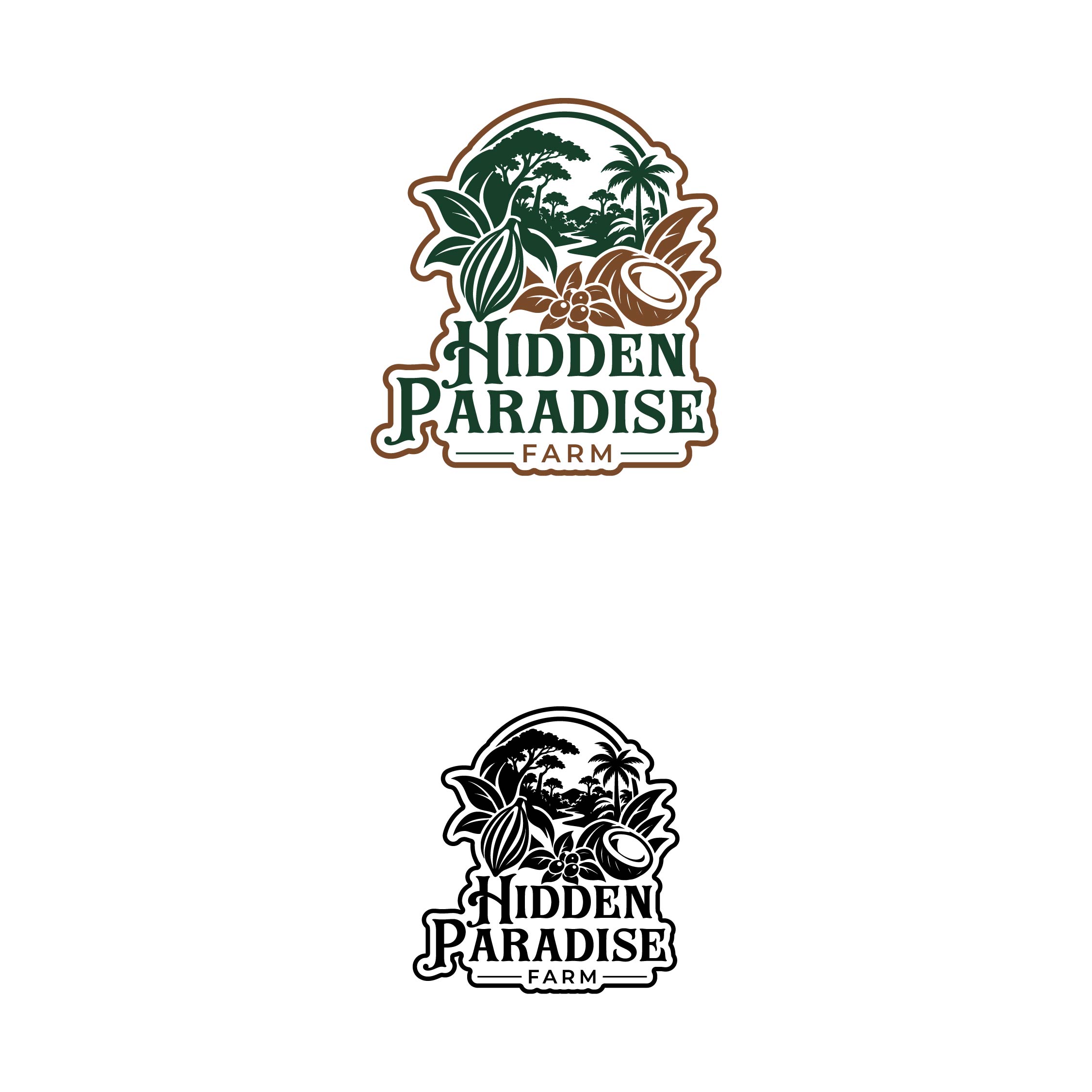 Logo Design by BANI GD for Hidden Paradise Farm | Design #37715914
