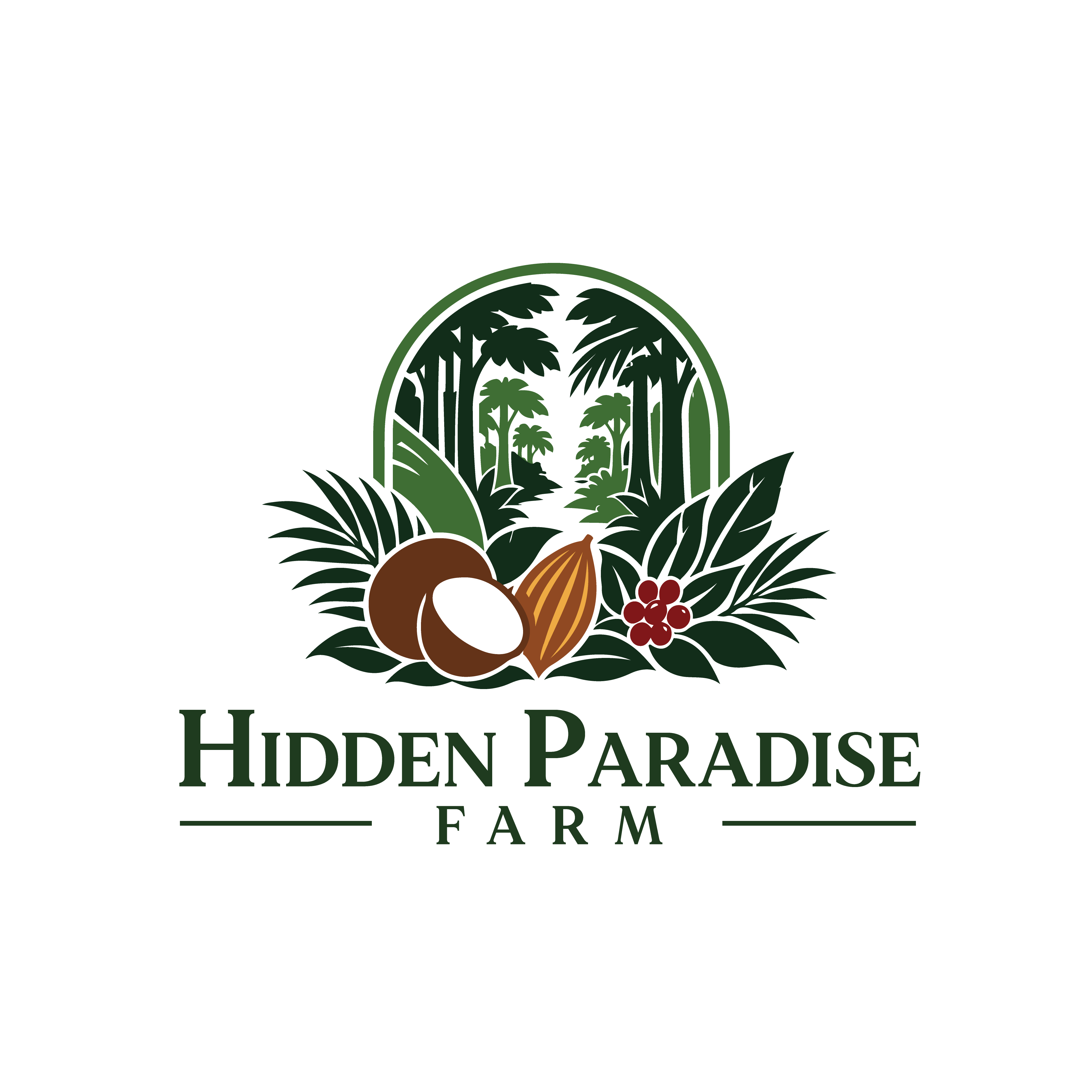 Logo Design by Casey Kelechi for Hidden Paradise Farm | Design #37718211