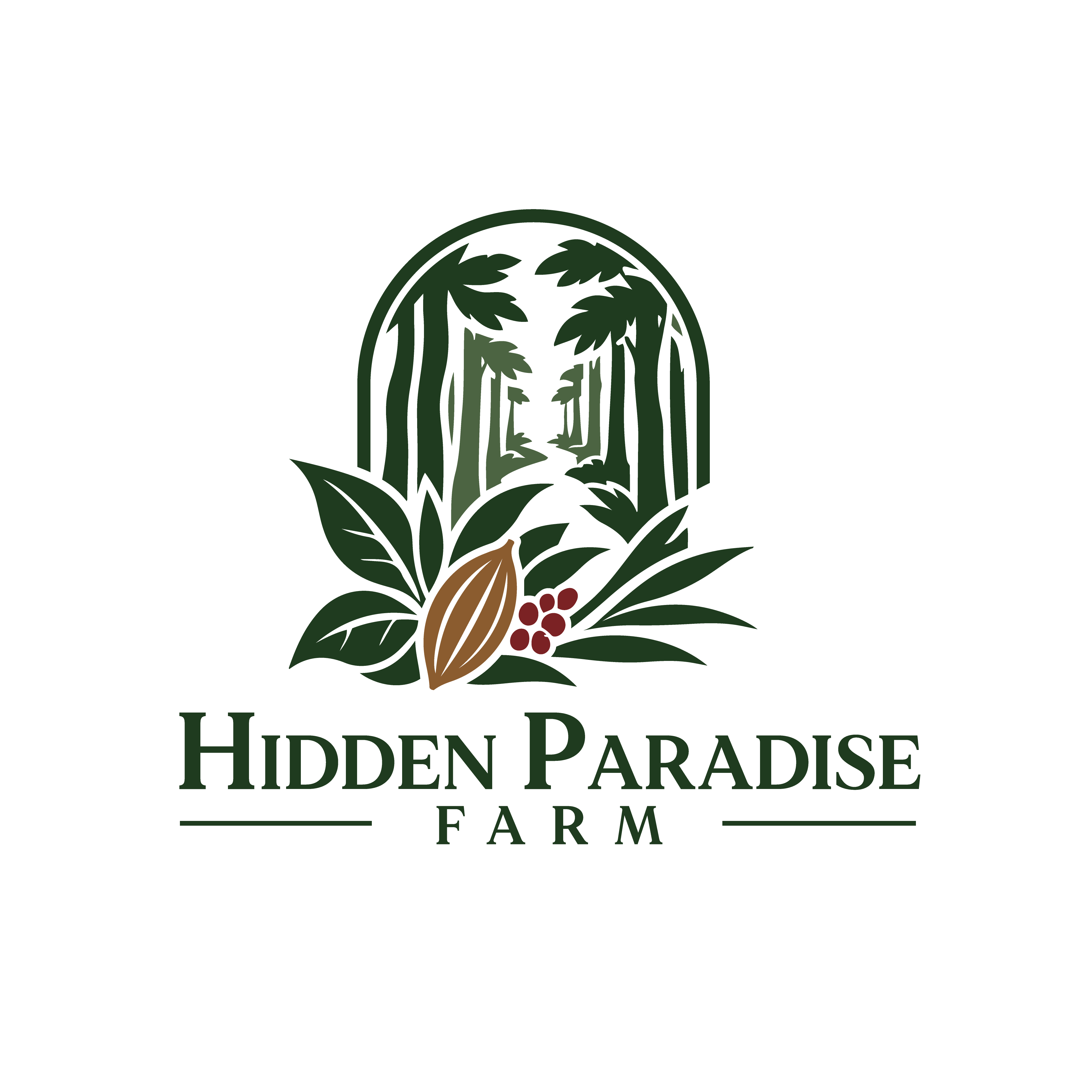 Logo Design by Casey Kelechi for Hidden Paradise Farm | Design #37718212