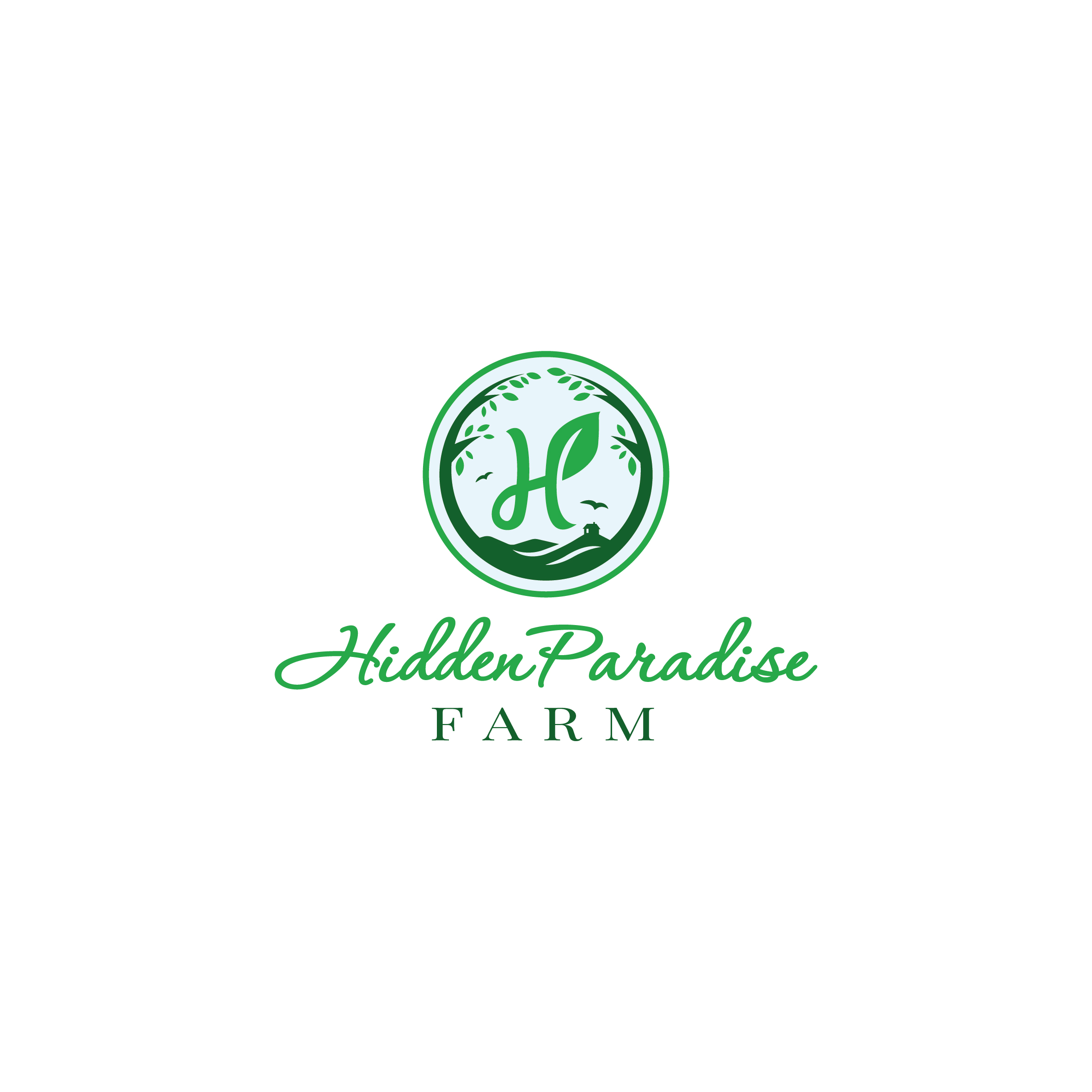 Logo Design by pisagor for Hidden Paradise Farm | Design #37722096