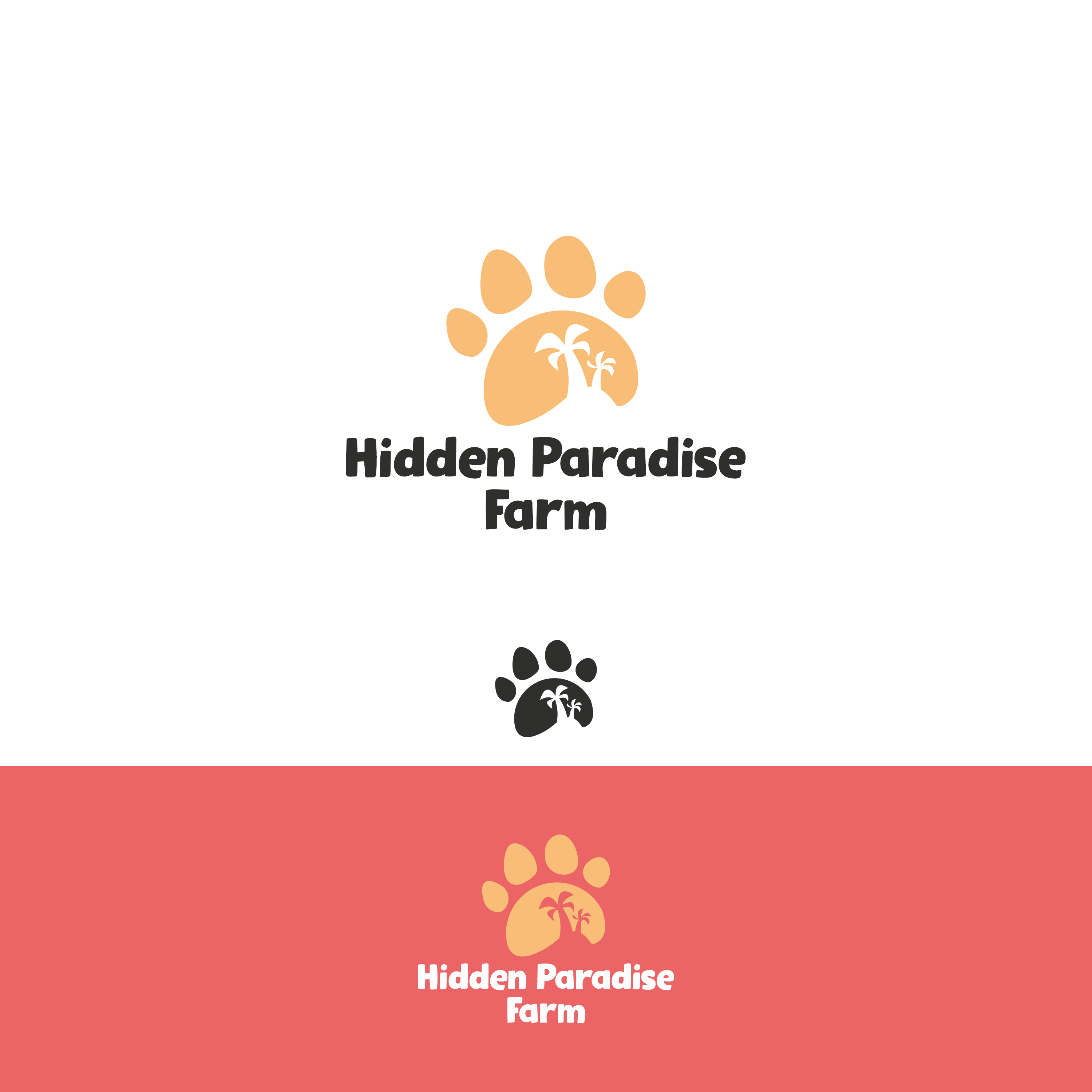 Logo Design by BabyMonster76 for Hidden Paradise Farm | Design #37732643