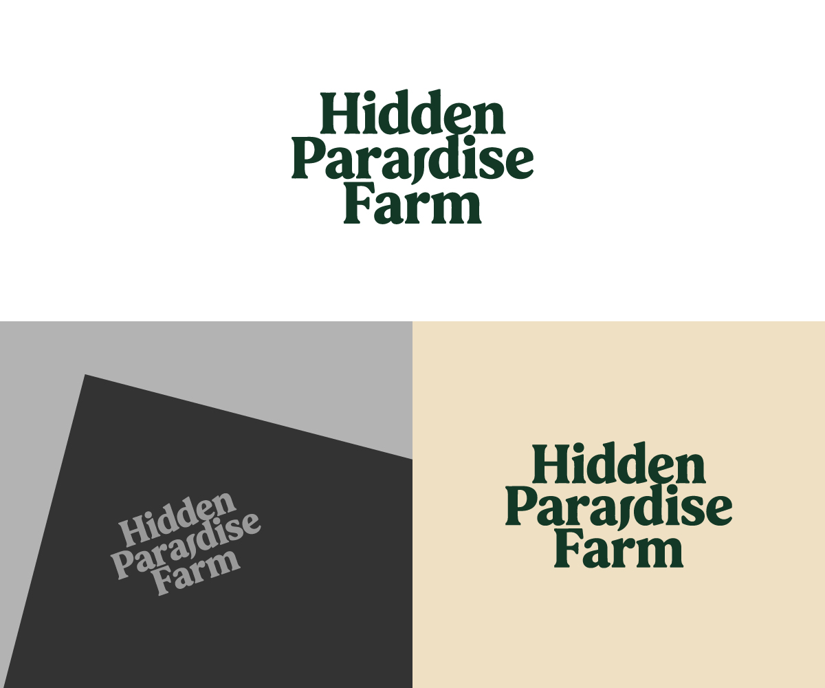 Logo Design by Ms.18 for Hidden Paradise Farm | Design #37715591