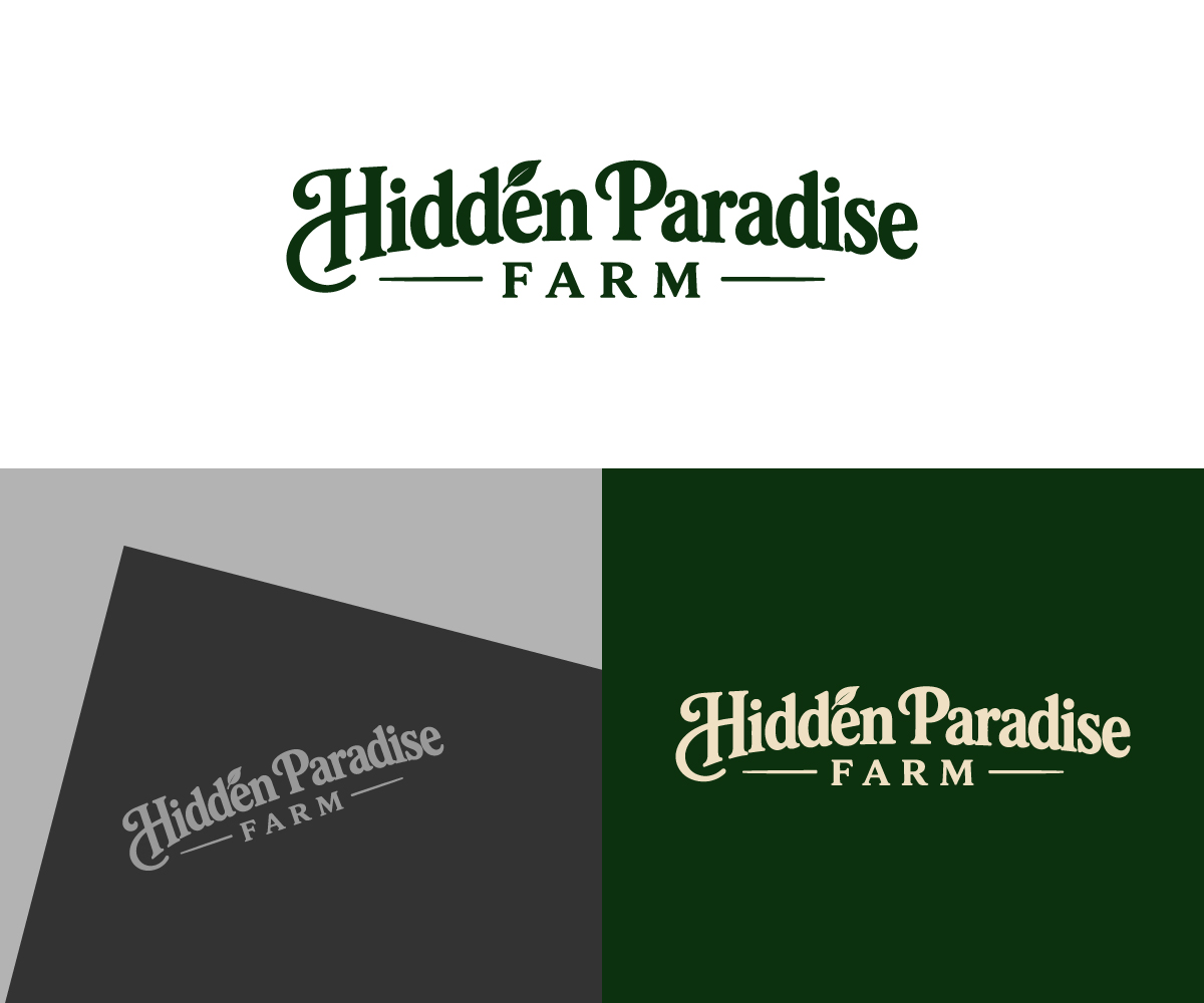 Logo Design by Ms.18 for Hidden Paradise Farm | Design #37715596