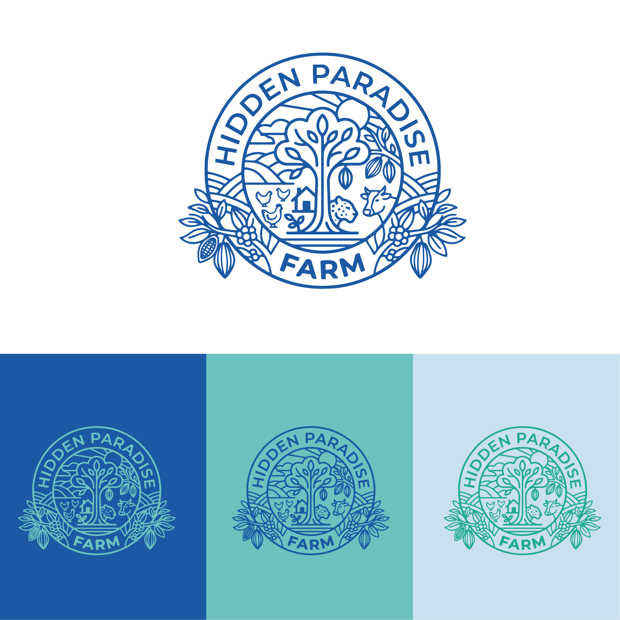 Logo Design by "Checkmate" for Hidden Paradise Farm | Design #37731914