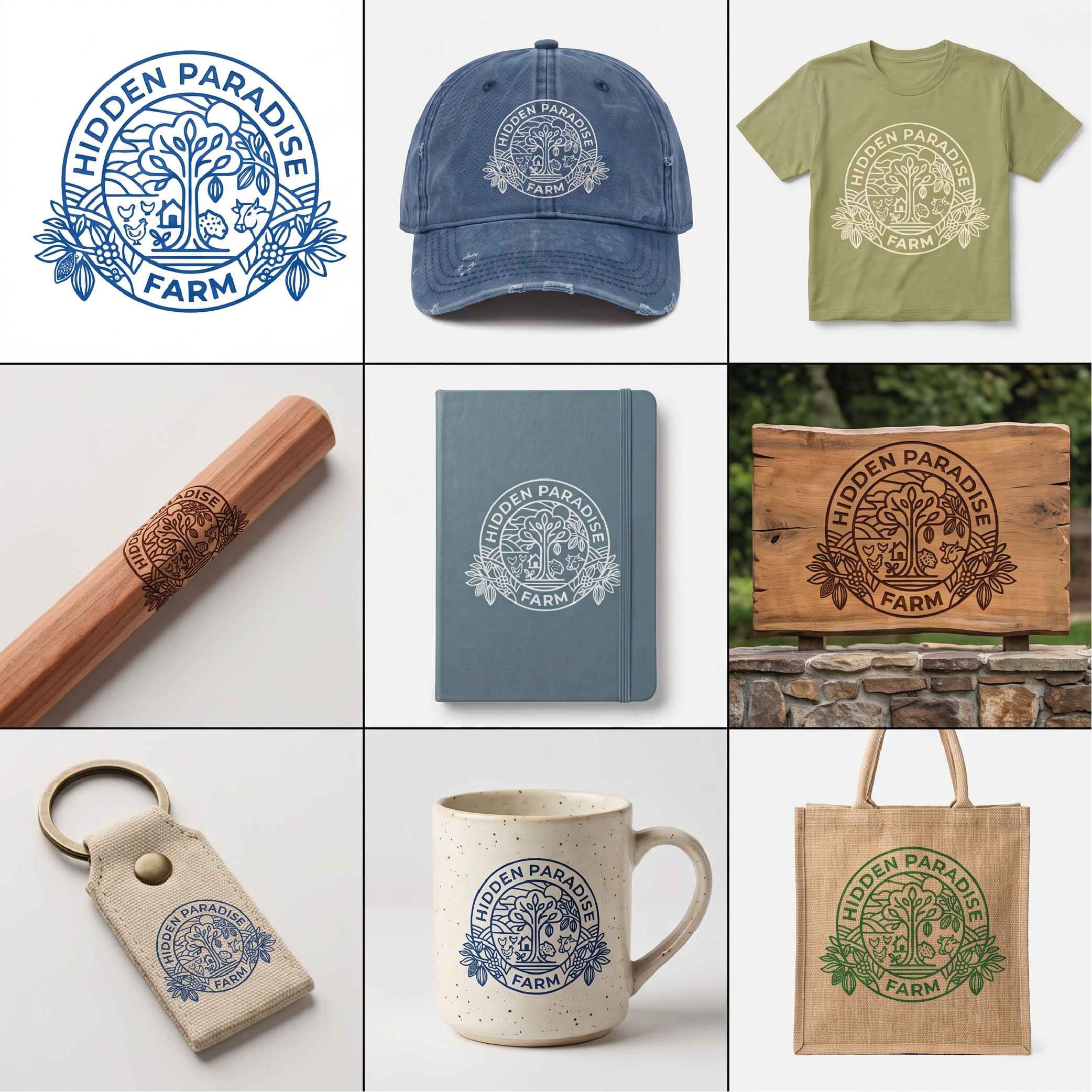 Logo Design by "Checkmate" for Hidden Paradise Farm | Design #37731916