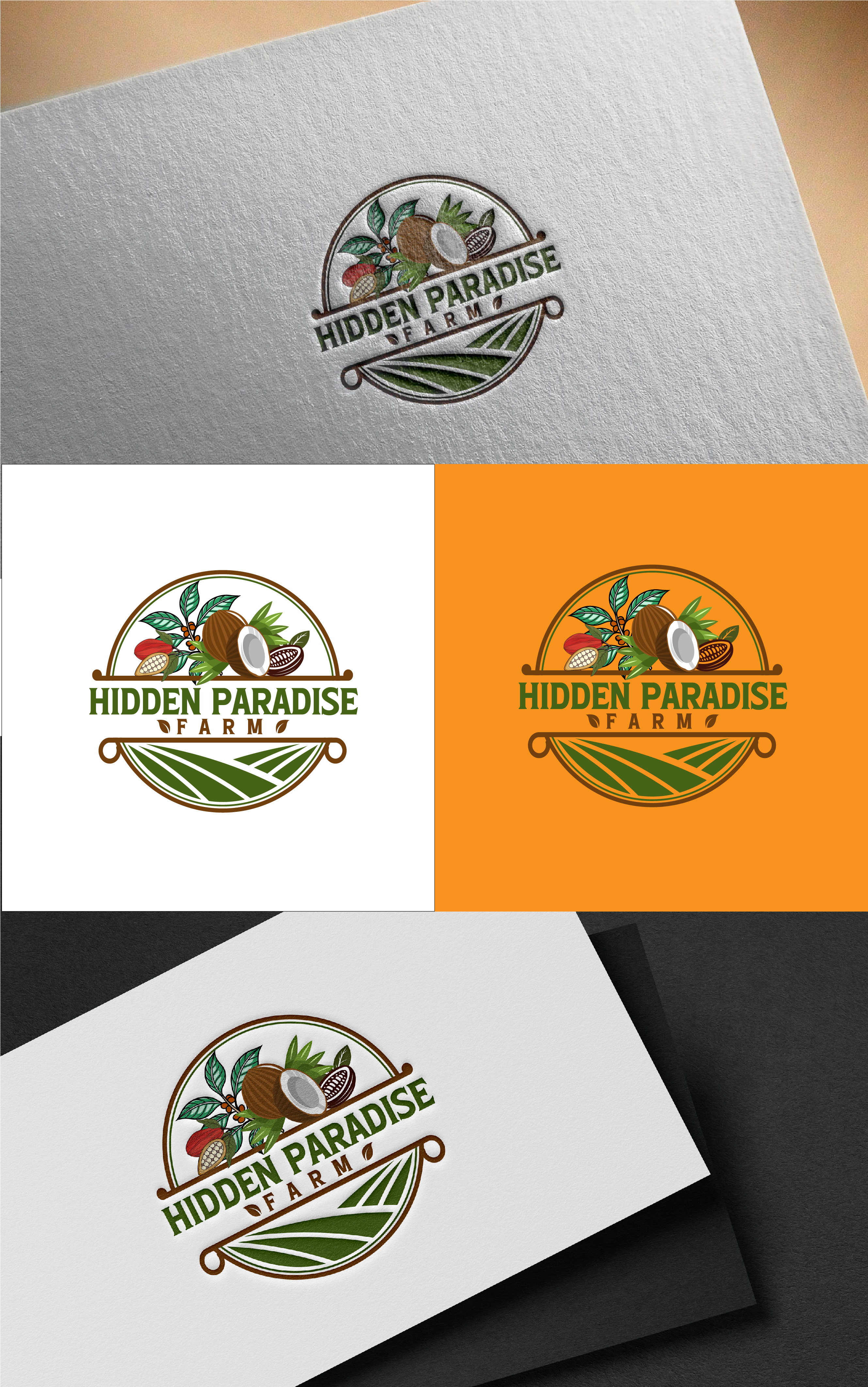 Logo Design by Design hunter 07 for Hidden Paradise Farm | Design #37717727