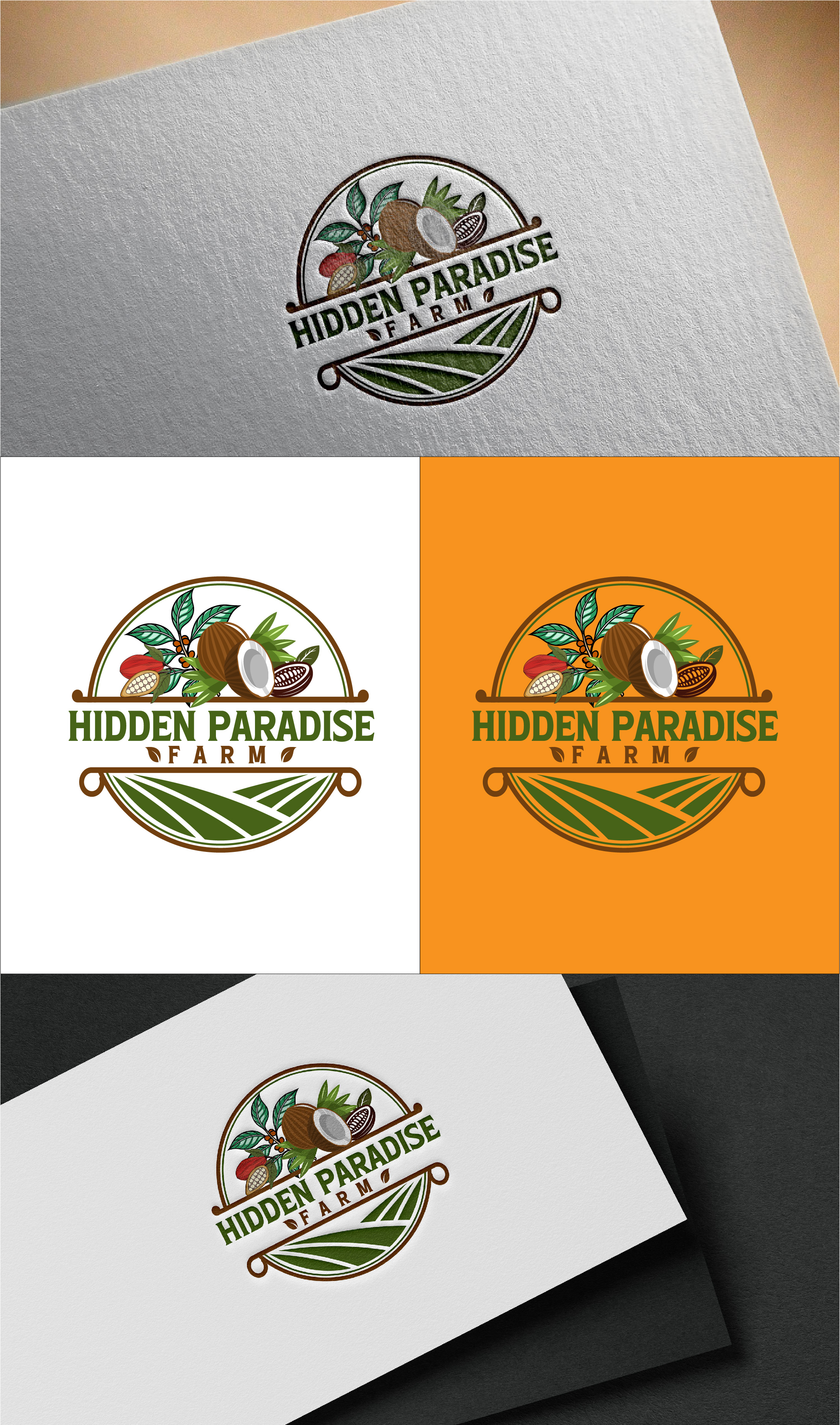 Logo Design by Design hunter 07 for Hidden Paradise Farm | Design #37717891