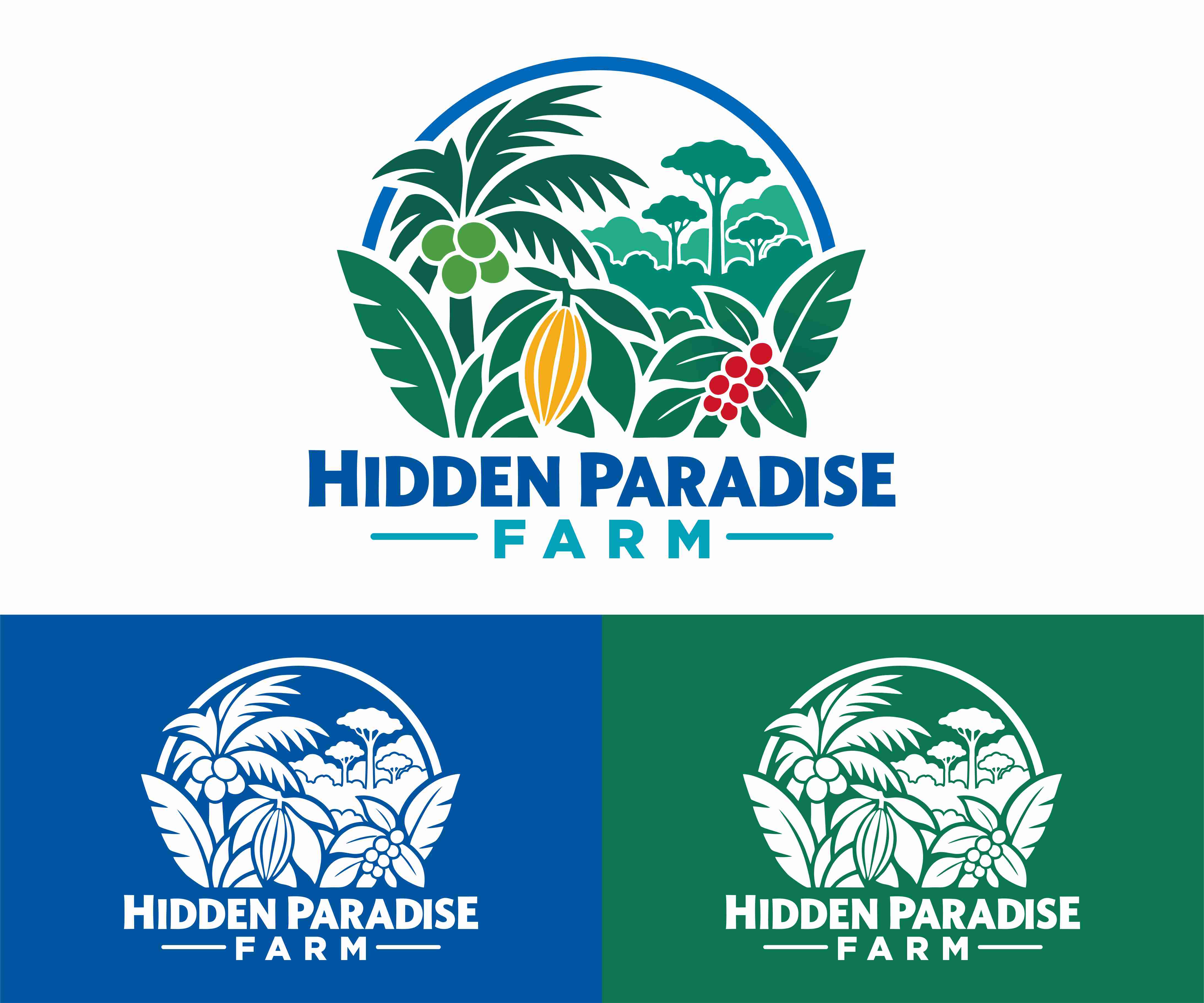 Logo Design by itadori yanto for Hidden Paradise Farm | Design #37714287