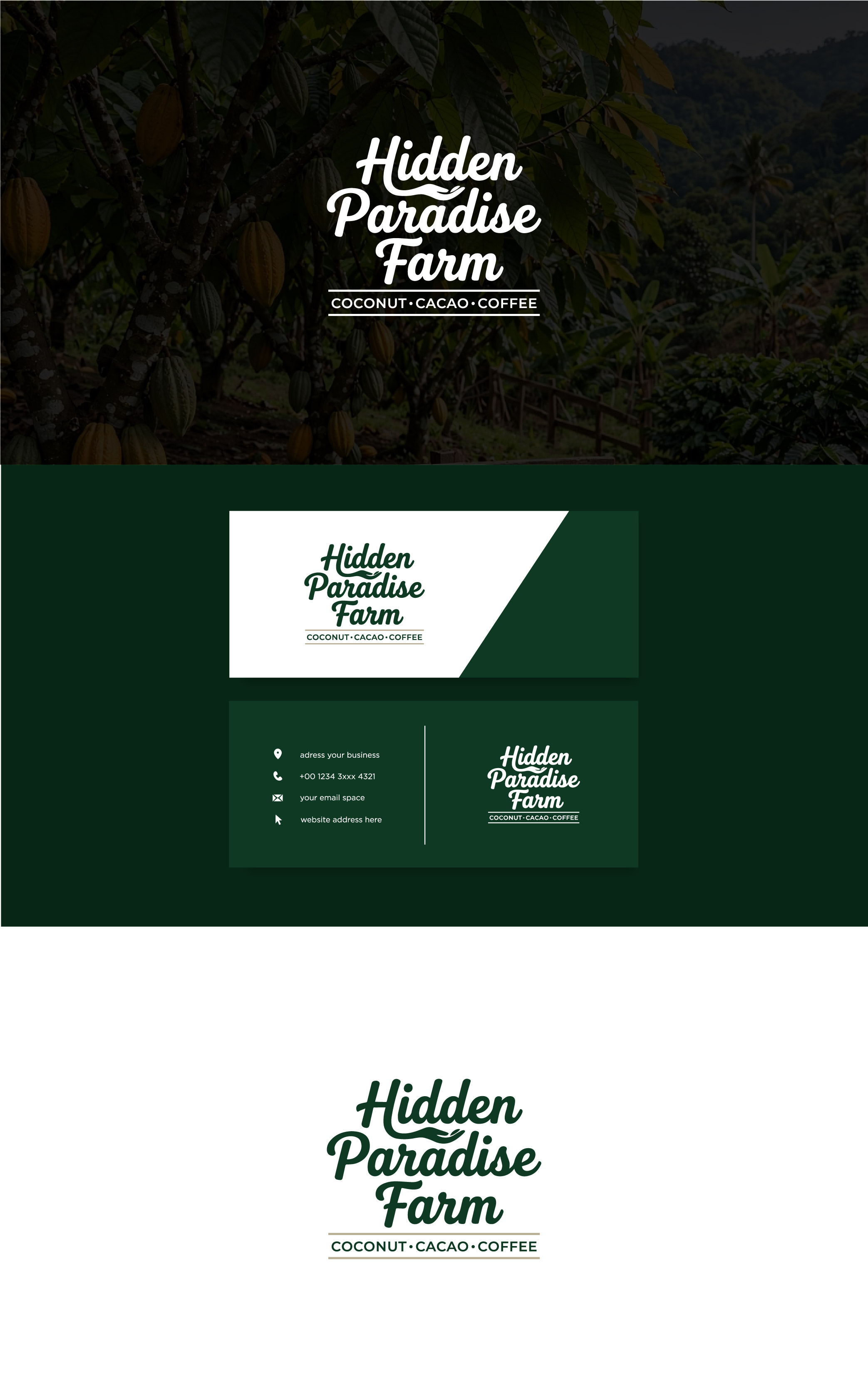 Logo Design by Annapoorna Design Co for Hidden Paradise Farm | Design #37723761
