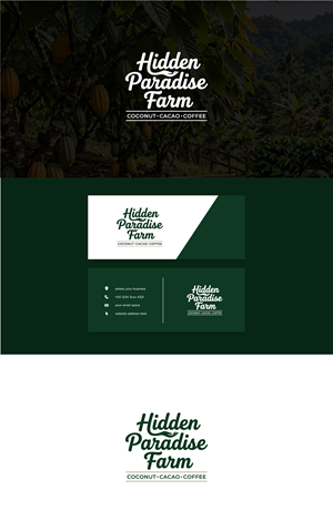 Logo Design by Annapoorna Design Co for Hidden Paradise Farm | Design: #37723761