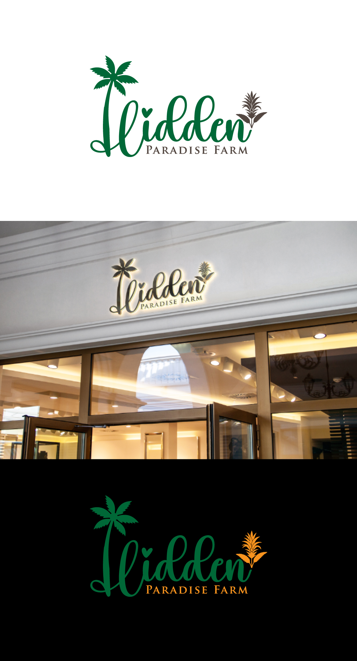 Logo Design by JMN Signatures for Hidden Paradise Farm | Design #37717014