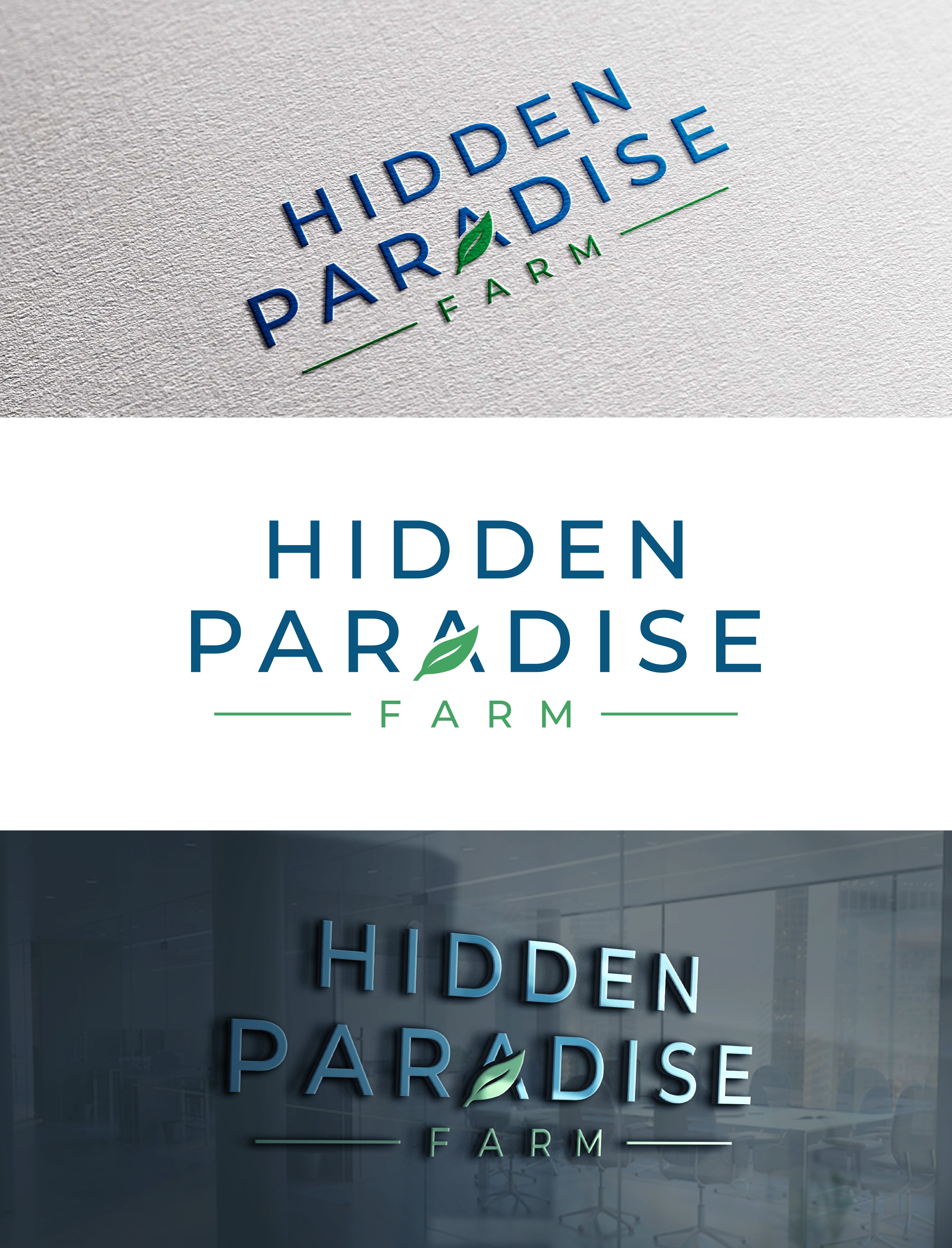 Logo Design by Studio Vertex for Hidden Paradise Farm | Design #37715320