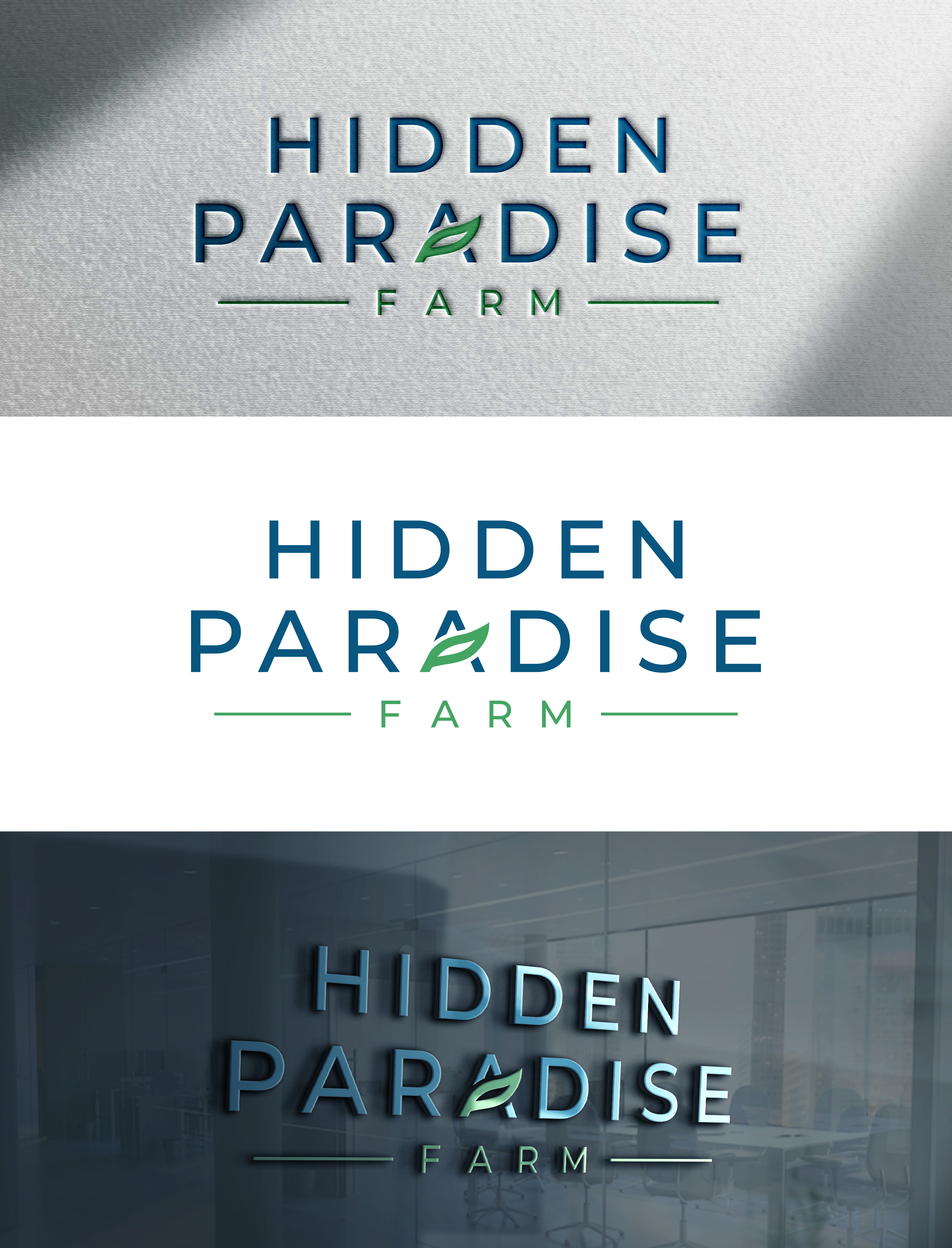 Logo Design by Studio Vertex for Hidden Paradise Farm | Design #37715928