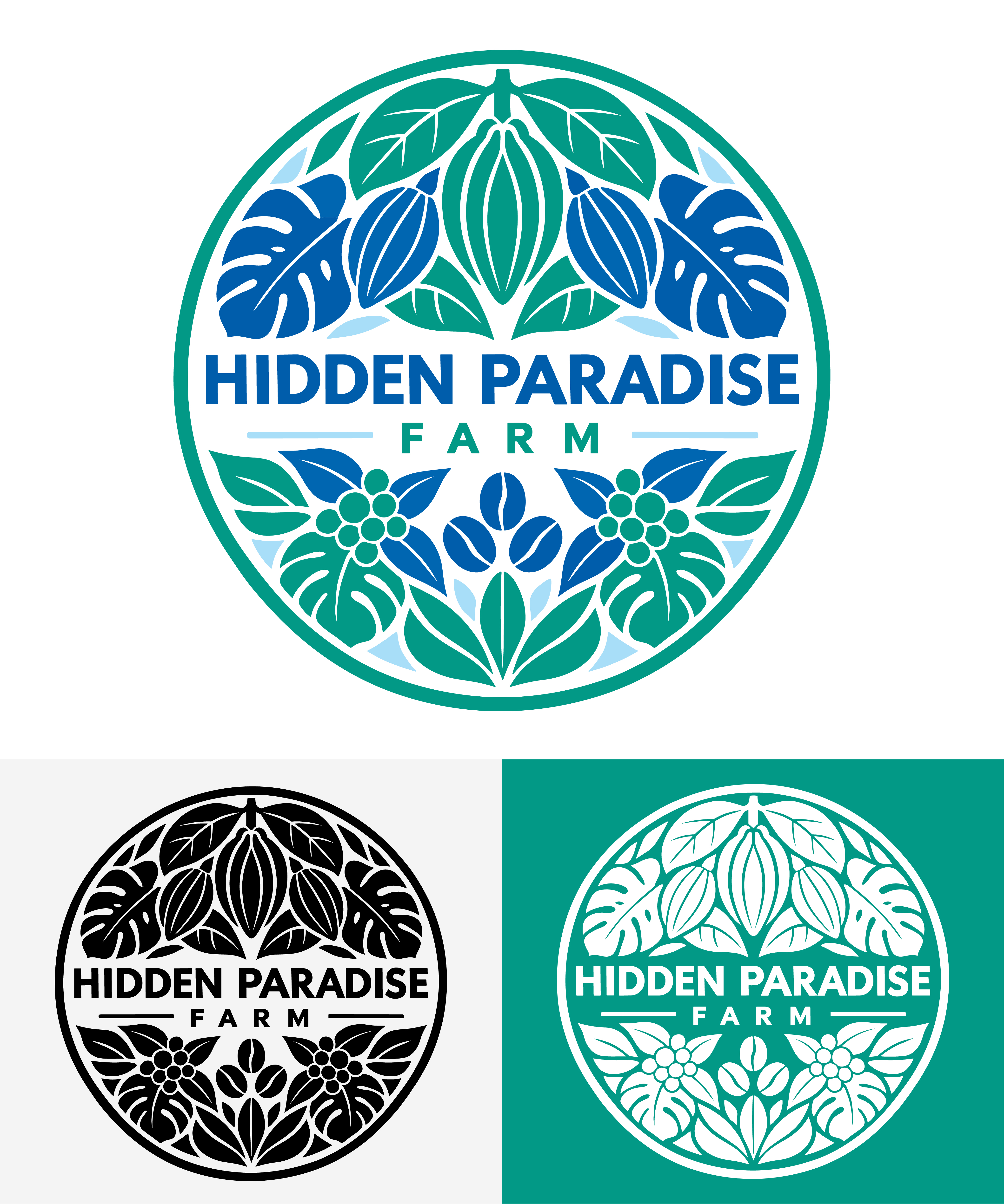 Logo Design by GreenBoys for Hidden Paradise Farm | Design #37723154