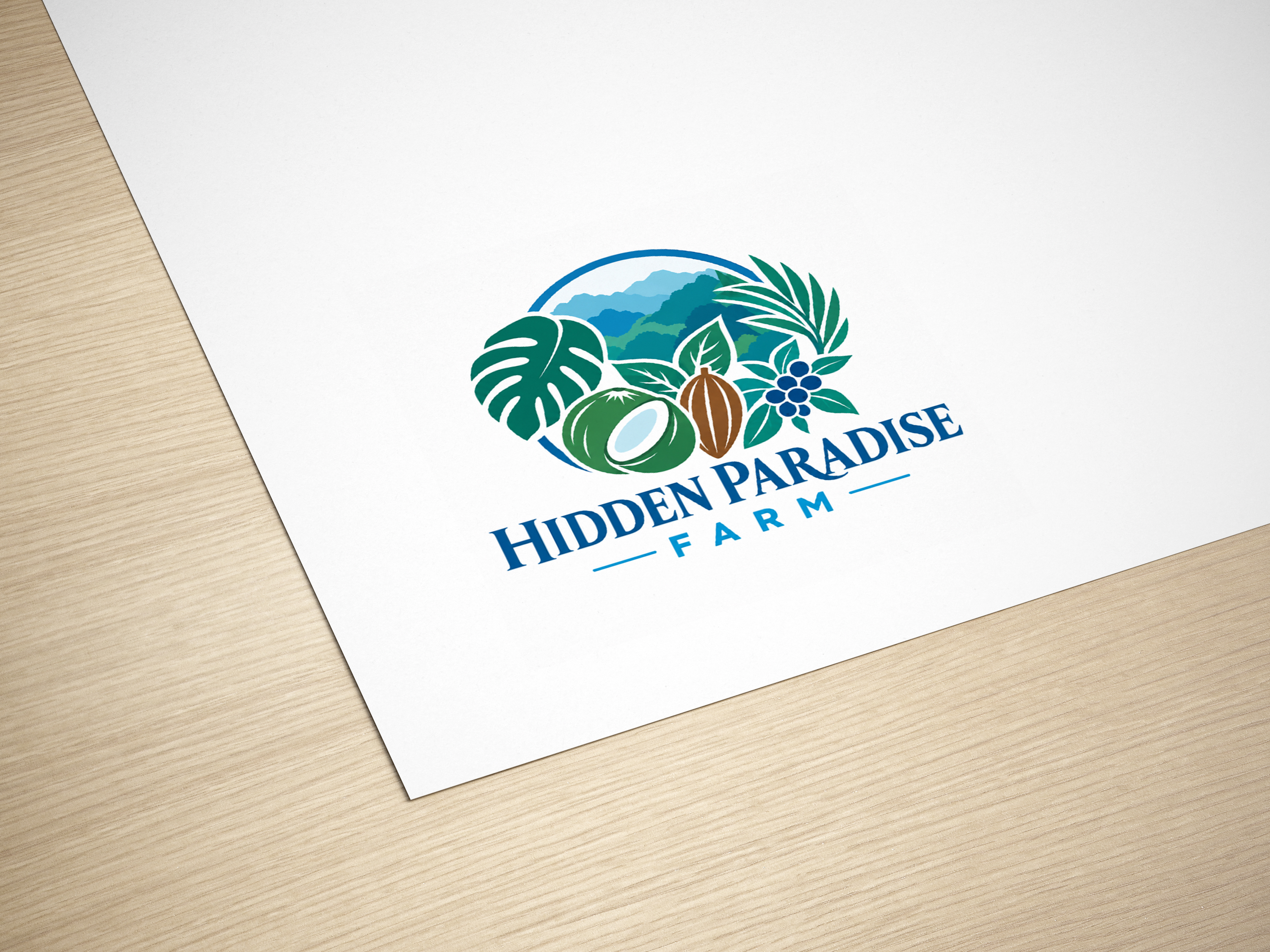 Logo Design by Pixello> for Hidden Paradise Farm | Design #37720363
