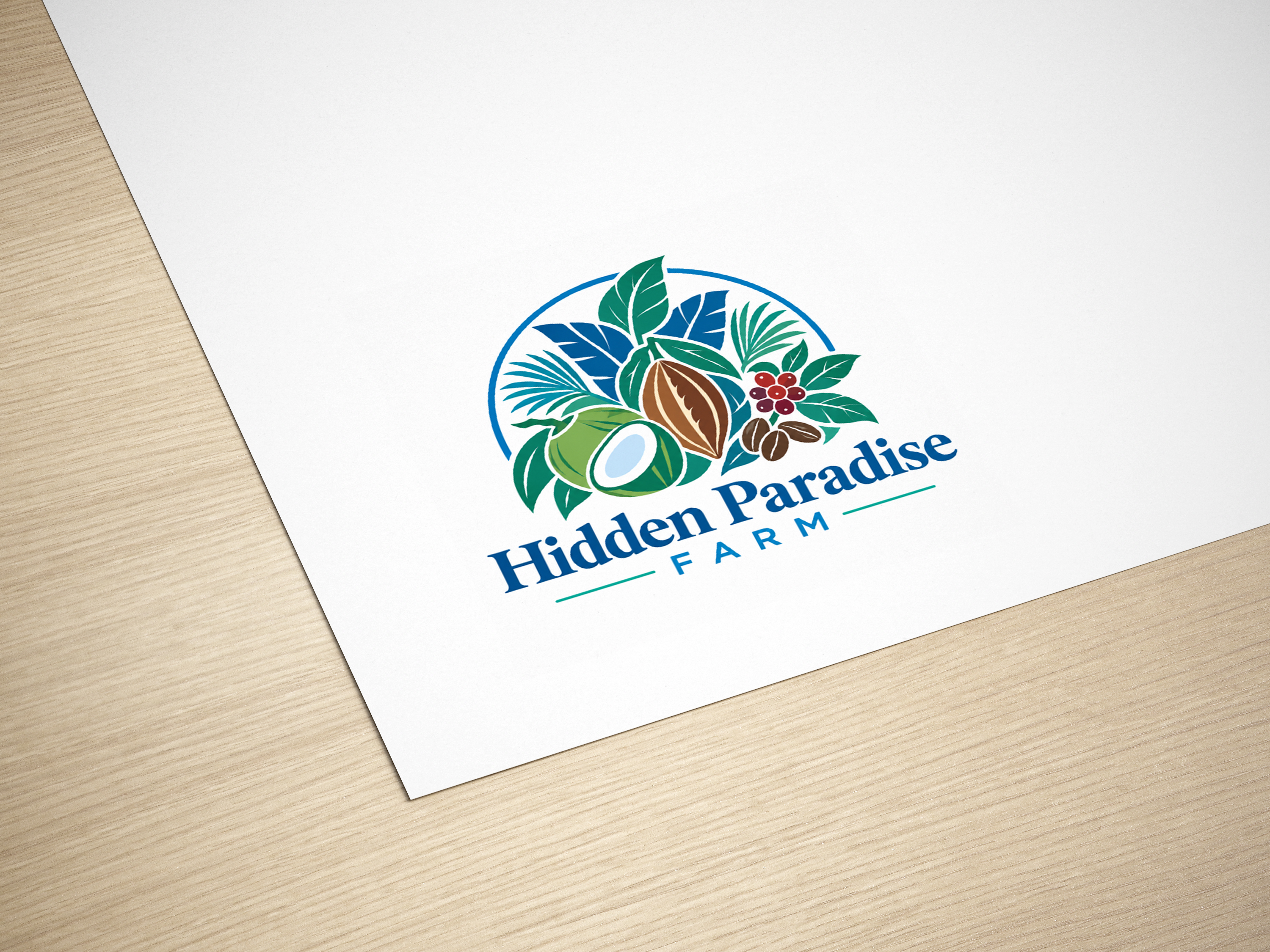 Logo Design by Pixello> for Hidden Paradise Farm | Design #37720365