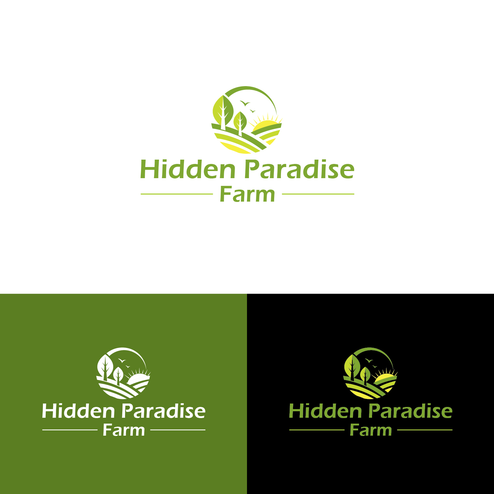 Logo Design by Deziners Zone for Hidden Paradise Farm | Design #37716577